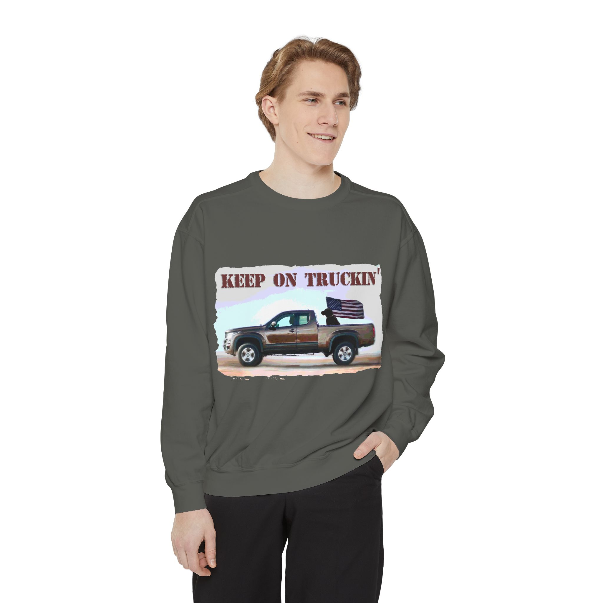 Sweatshirt Keep On Truckin' Vintage Unisex - Image 15