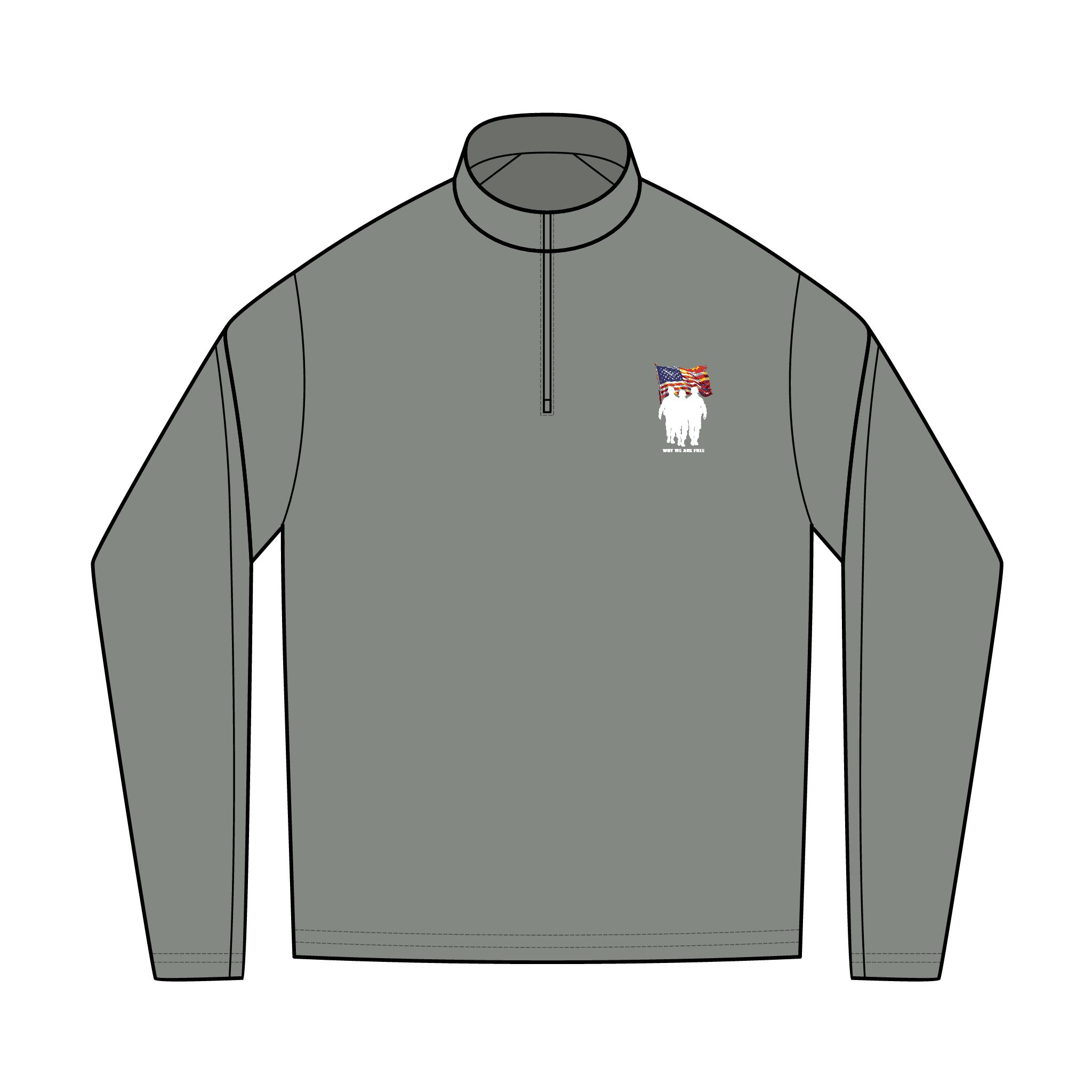 Quarter-Zip Pullover - Freedom Embroidery - Image 2