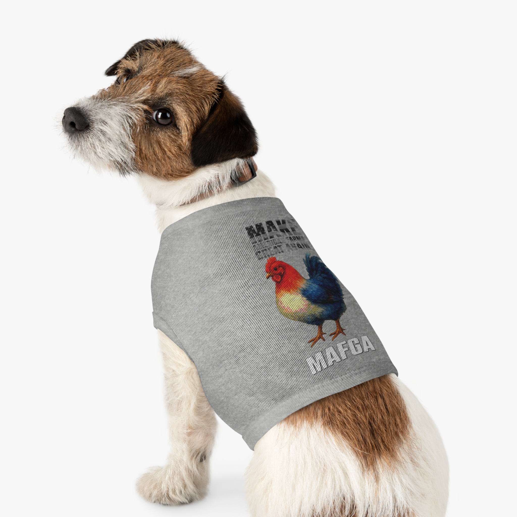 Colorful Rooster Pet Tank Top, Cute Dog Shirt, Funny Pet Apparel, Summer Pet Outfit, Gift for Pet Lovers, Cute Animal Clothing - Image 6