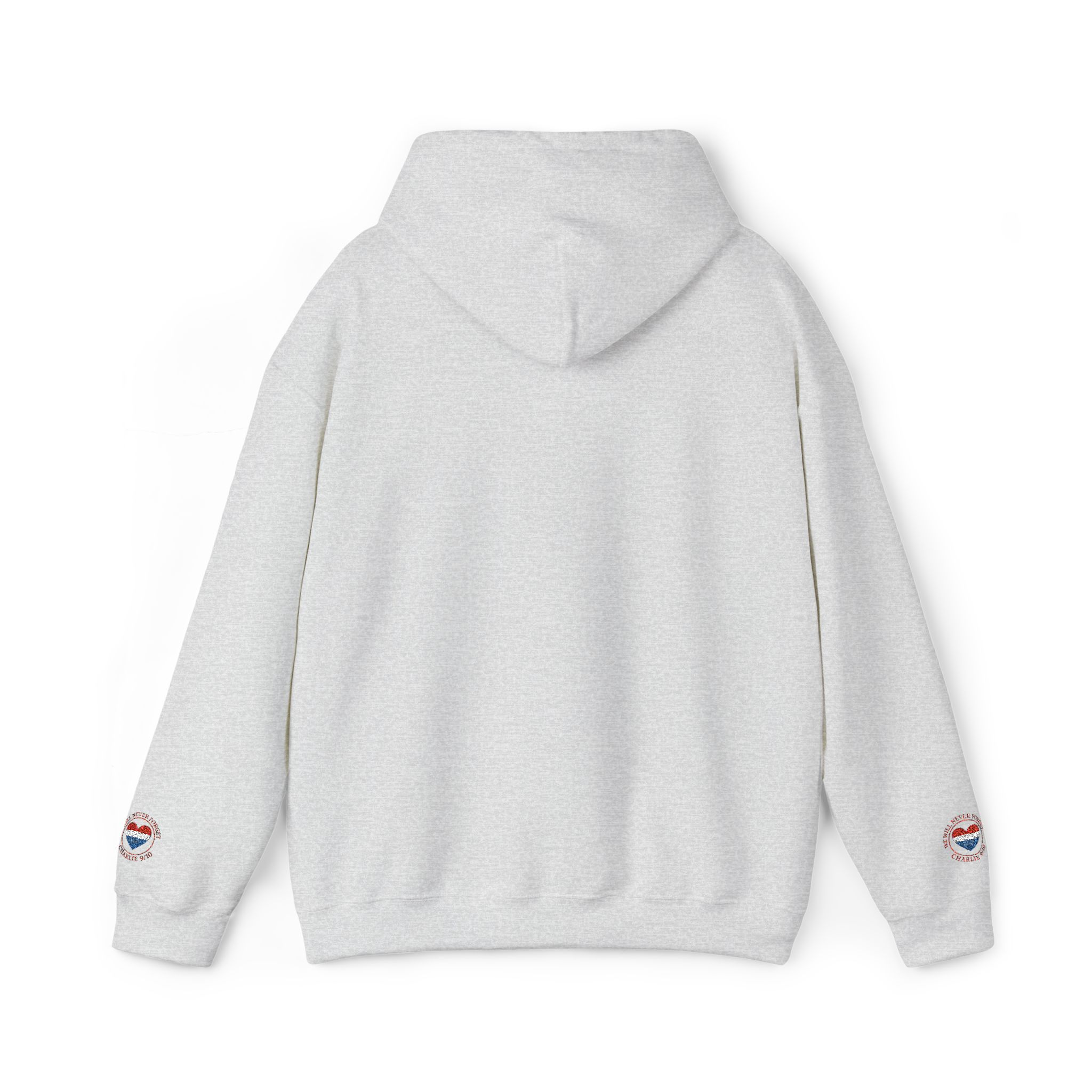 Hooded Sweatshirt - Never Forget Charlie Kirk Design - Image 6