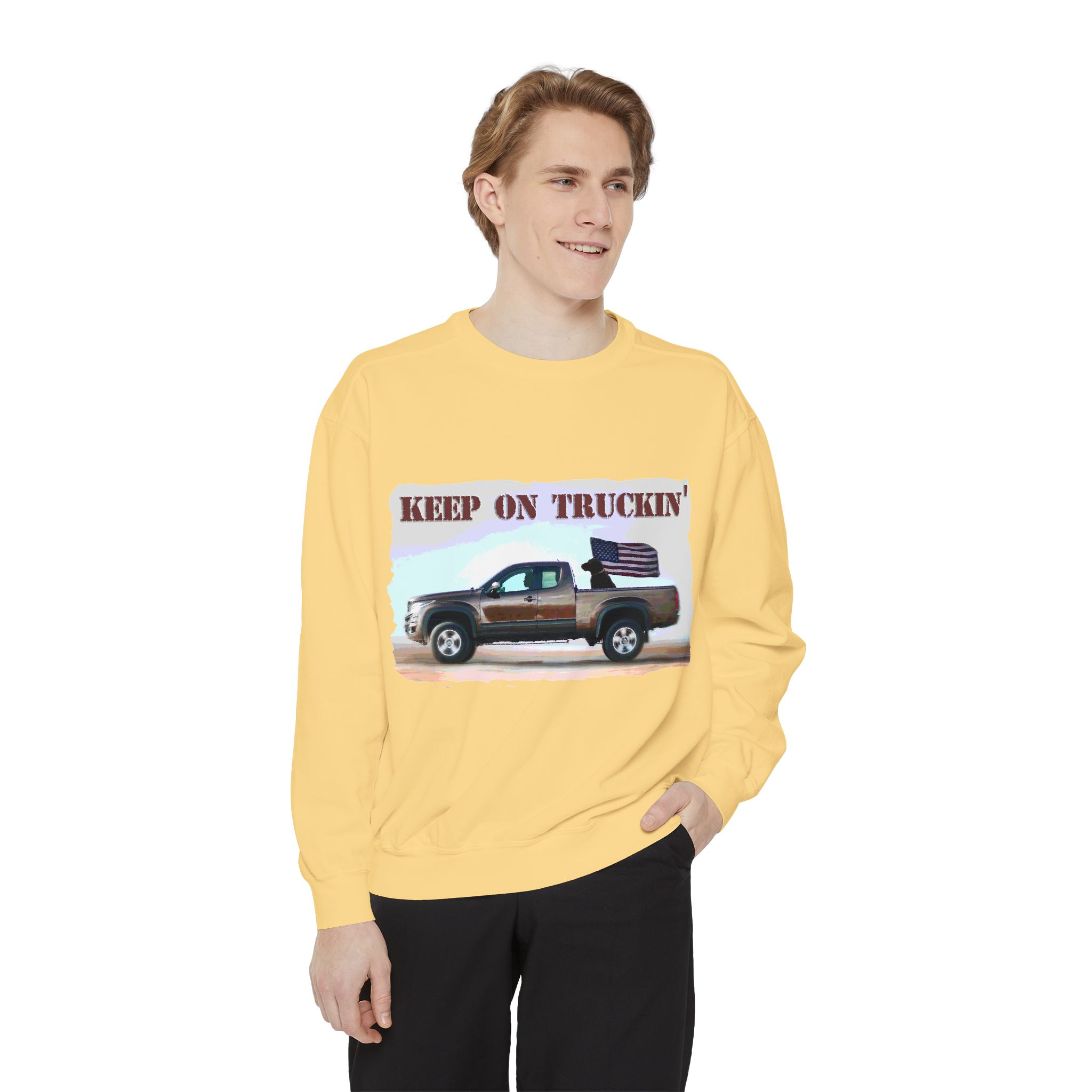 Sweatshirt Keep On Truckin' Vintage Unisex - Image 11