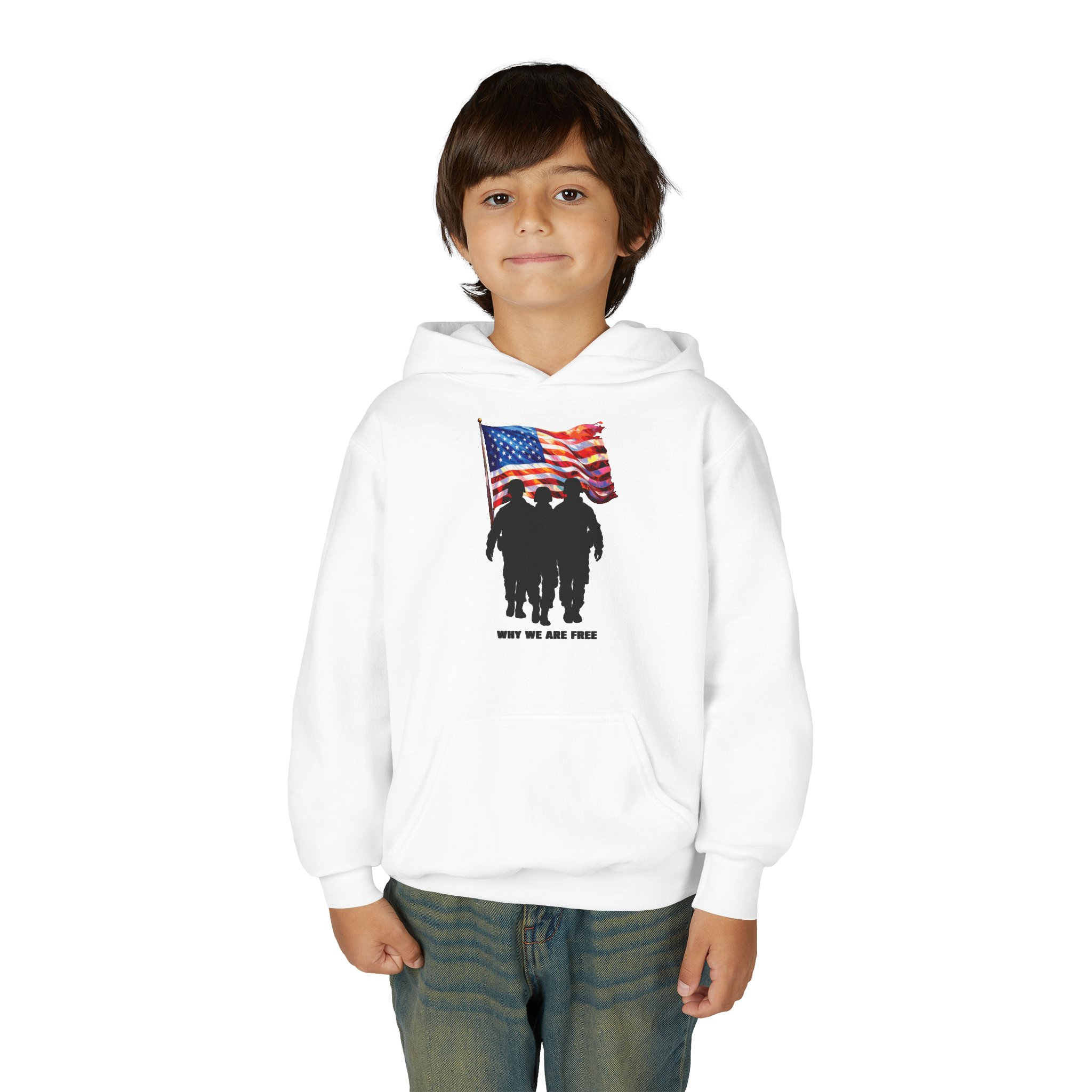 USA Spirit Youth Hoodie Sweatshirt - Image 3