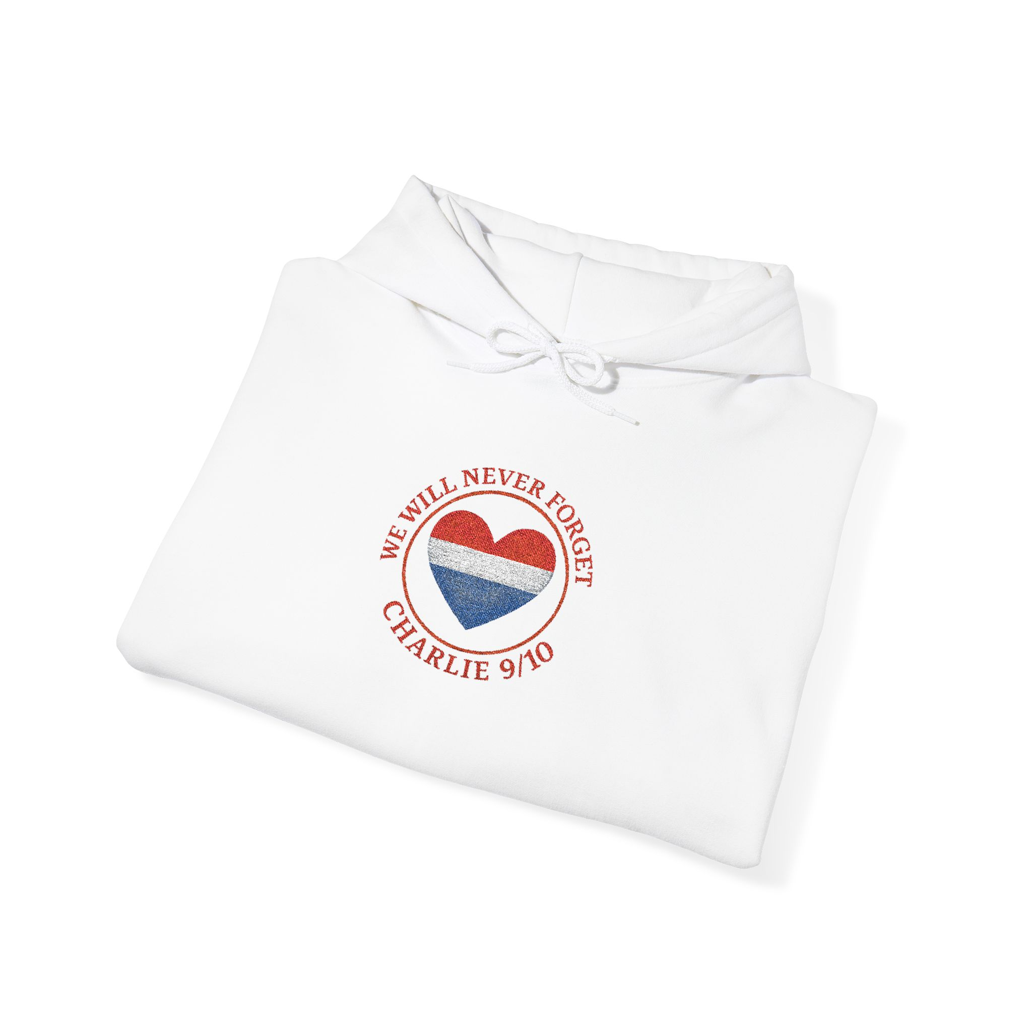 Hooded Sweatshirt - Never Forget Charlie Kirk Design - Image 4