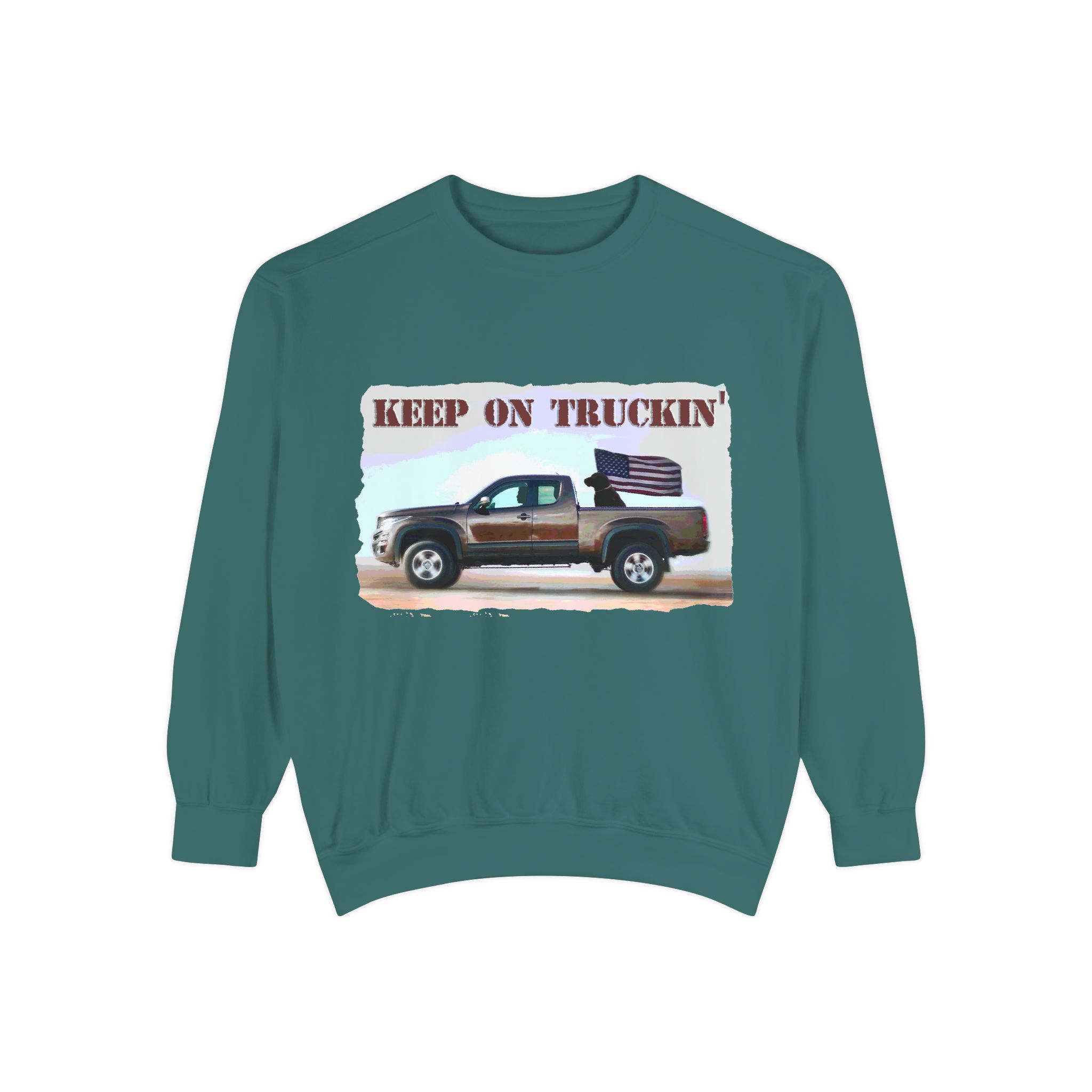 Sweatshirt Keep On Truckin' Vintage Unisex - Image 29