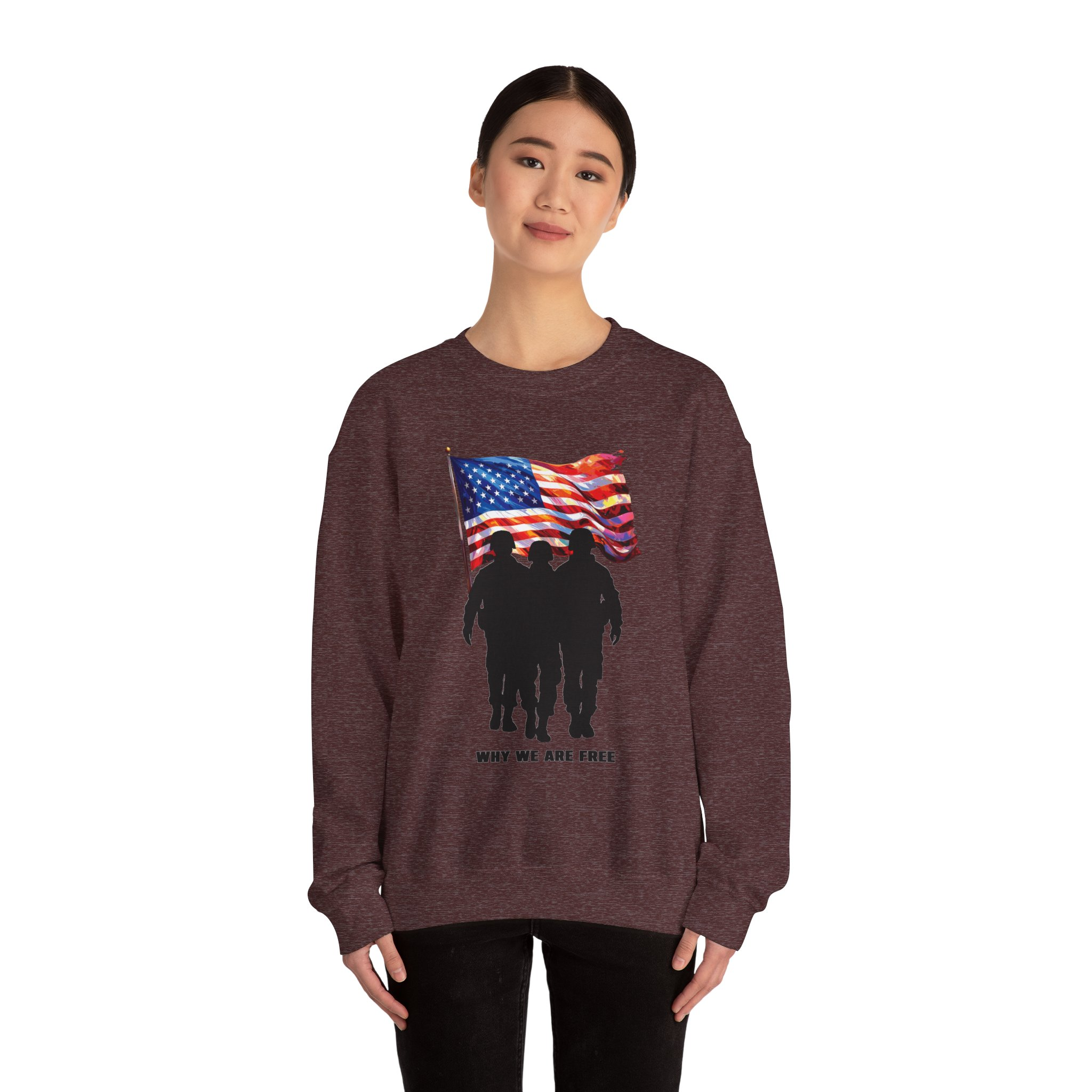 Patriotic Sweatshirt - USA Spirit, Military Appreciation - Image 16