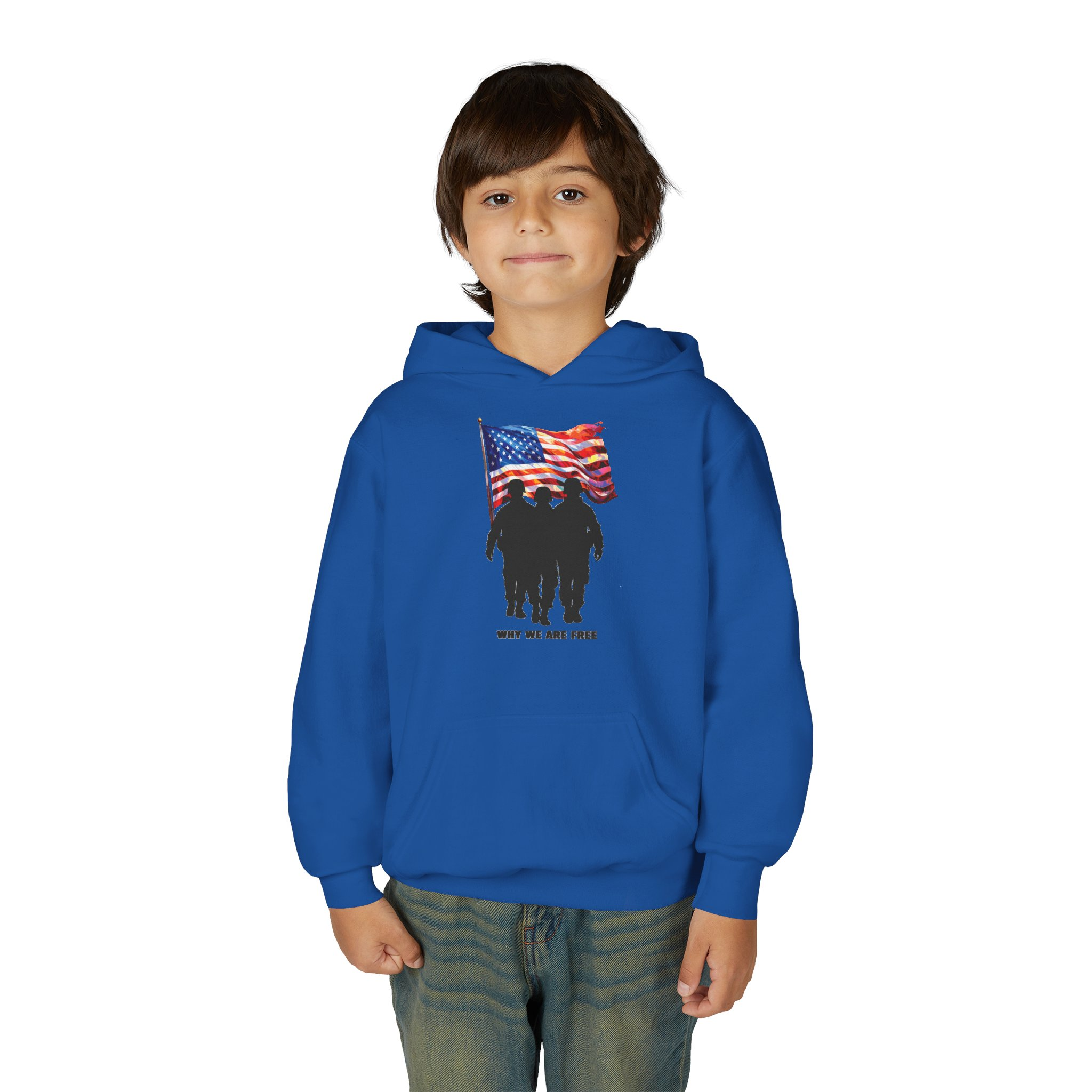 USA Spirit Youth Hoodie Sweatshirt - Image 43