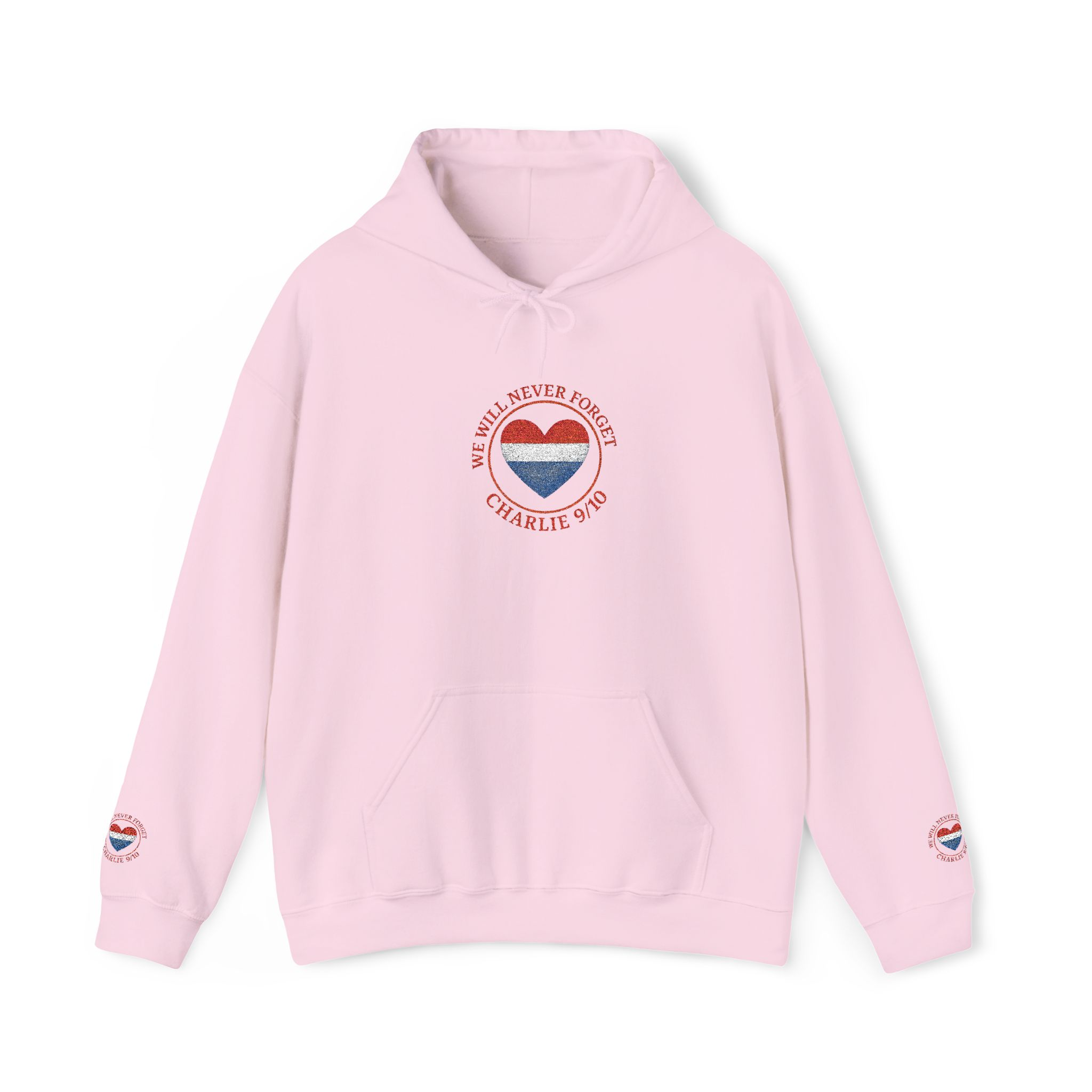 Hooded Sweatshirt - Never Forget Charlie Kirk Design - Image 29