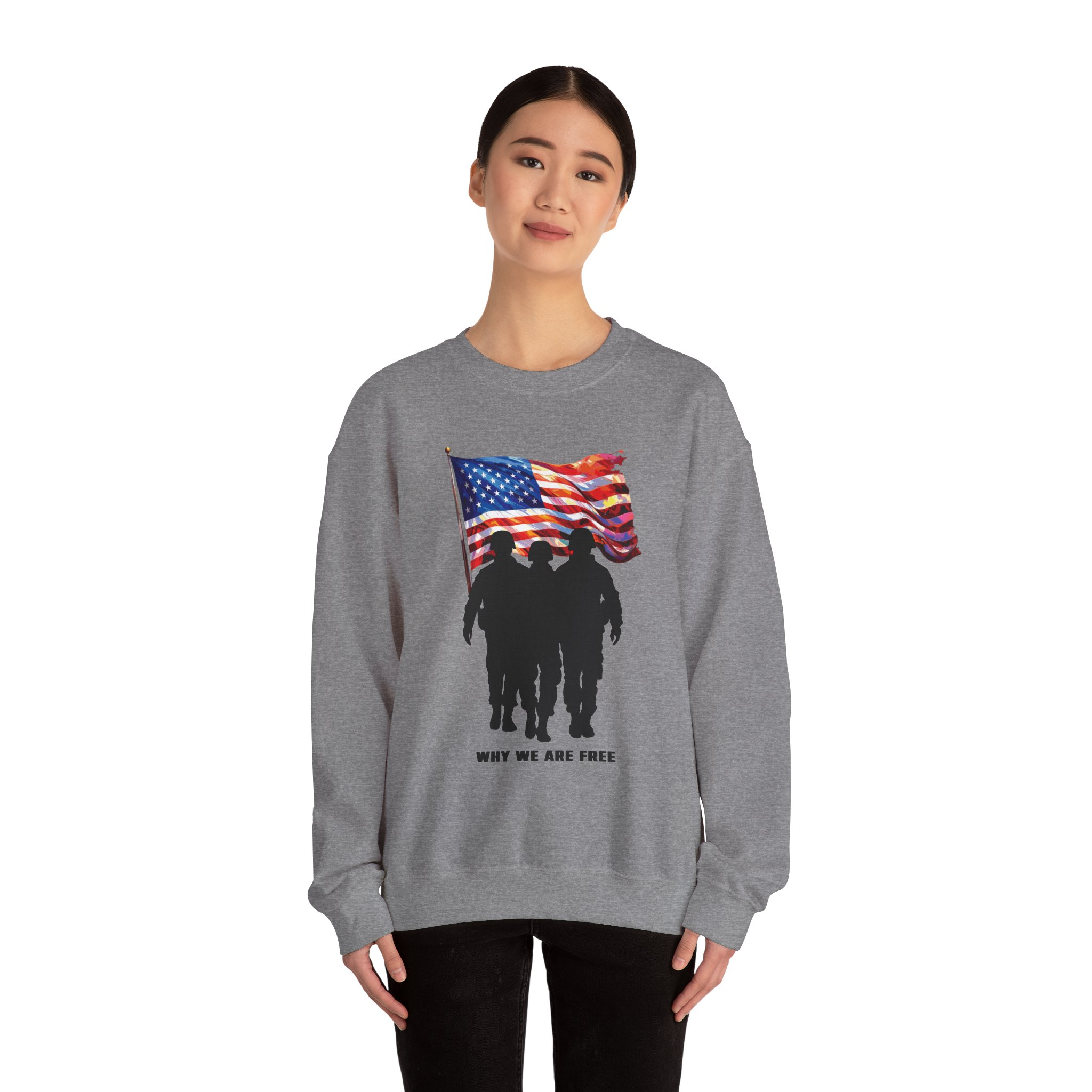 Patriotic Sweatshirt - USA Spirit, Military Appreciation - Image 28