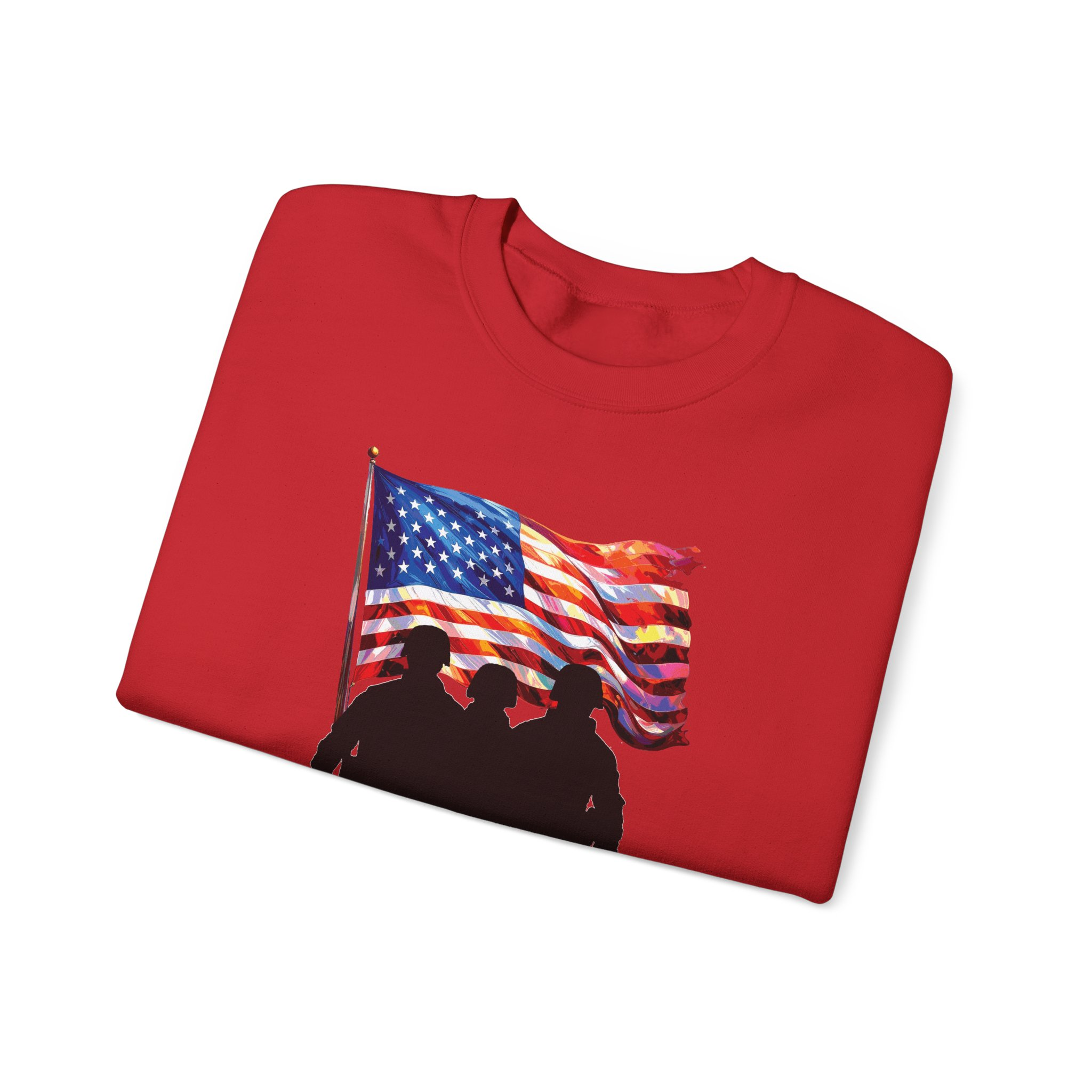 Patriotic Sweatshirt - USA Spirit, Military Appreciation - Image 43