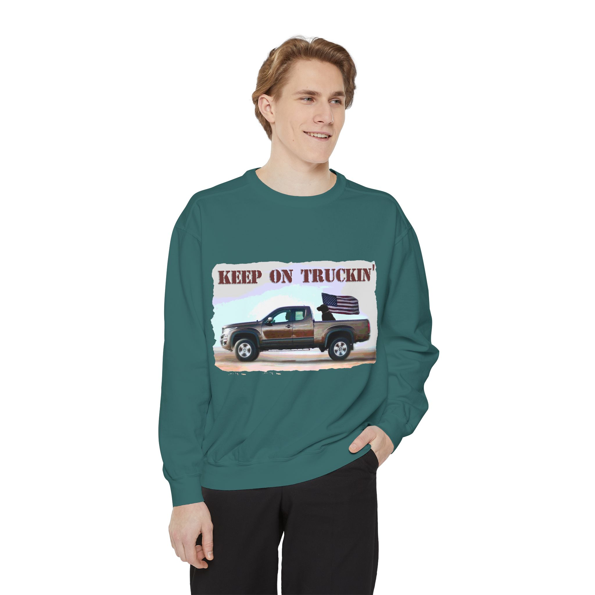 Sweatshirt Keep On Truckin' Vintage Unisex - Image 31