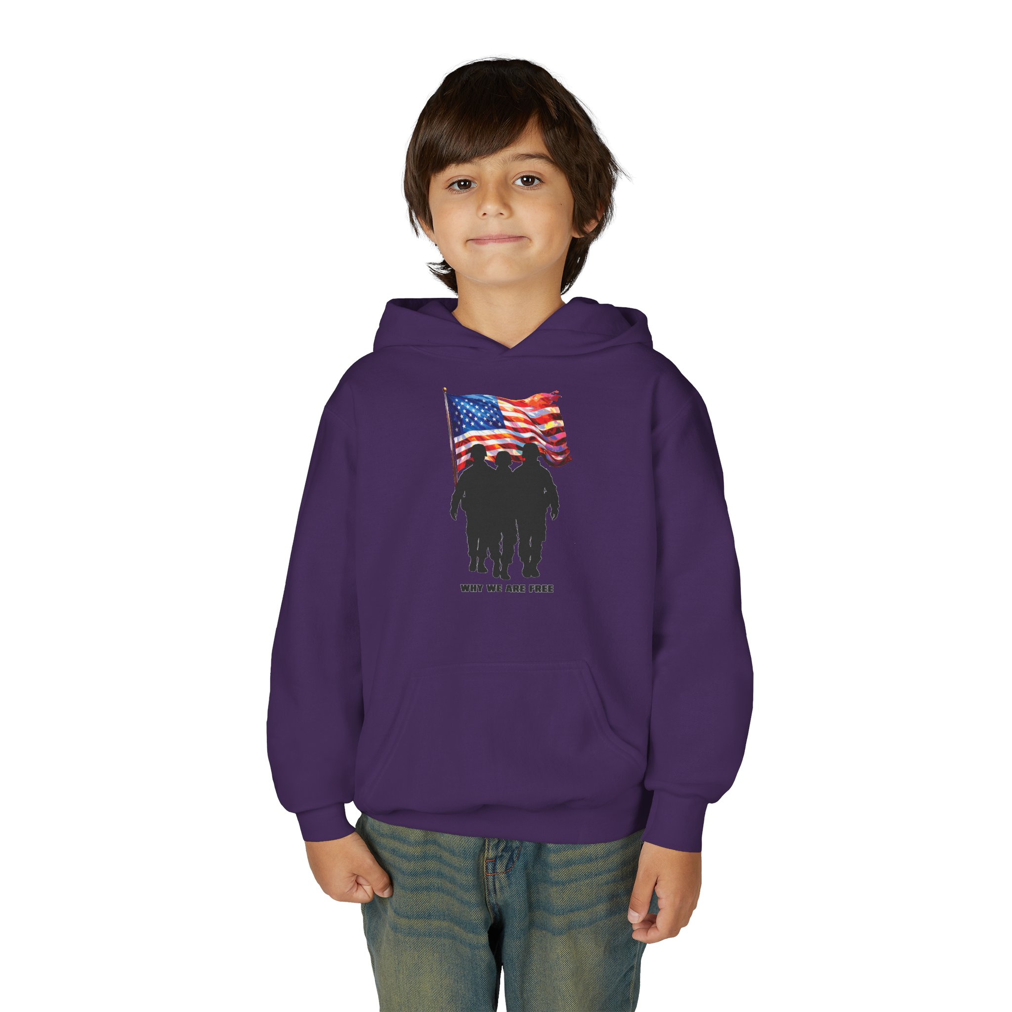 USA Spirit Youth Hoodie Sweatshirt - Image 51