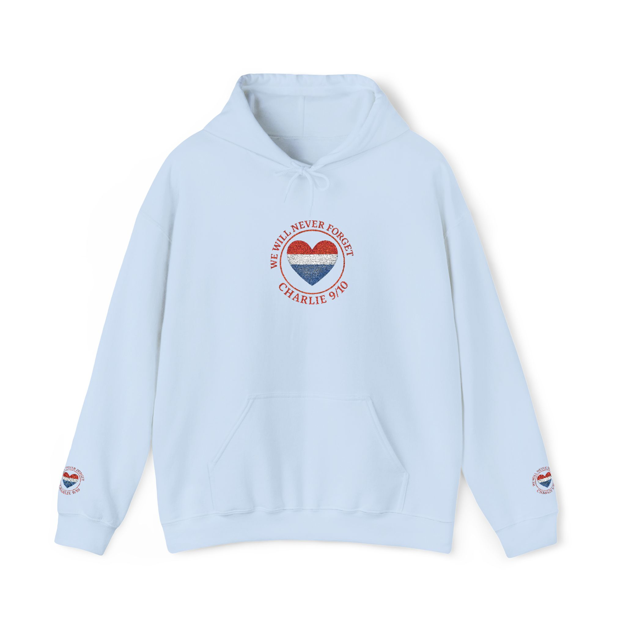 Hooded Sweatshirt - Never Forget Charlie Kirk Design - Image 25