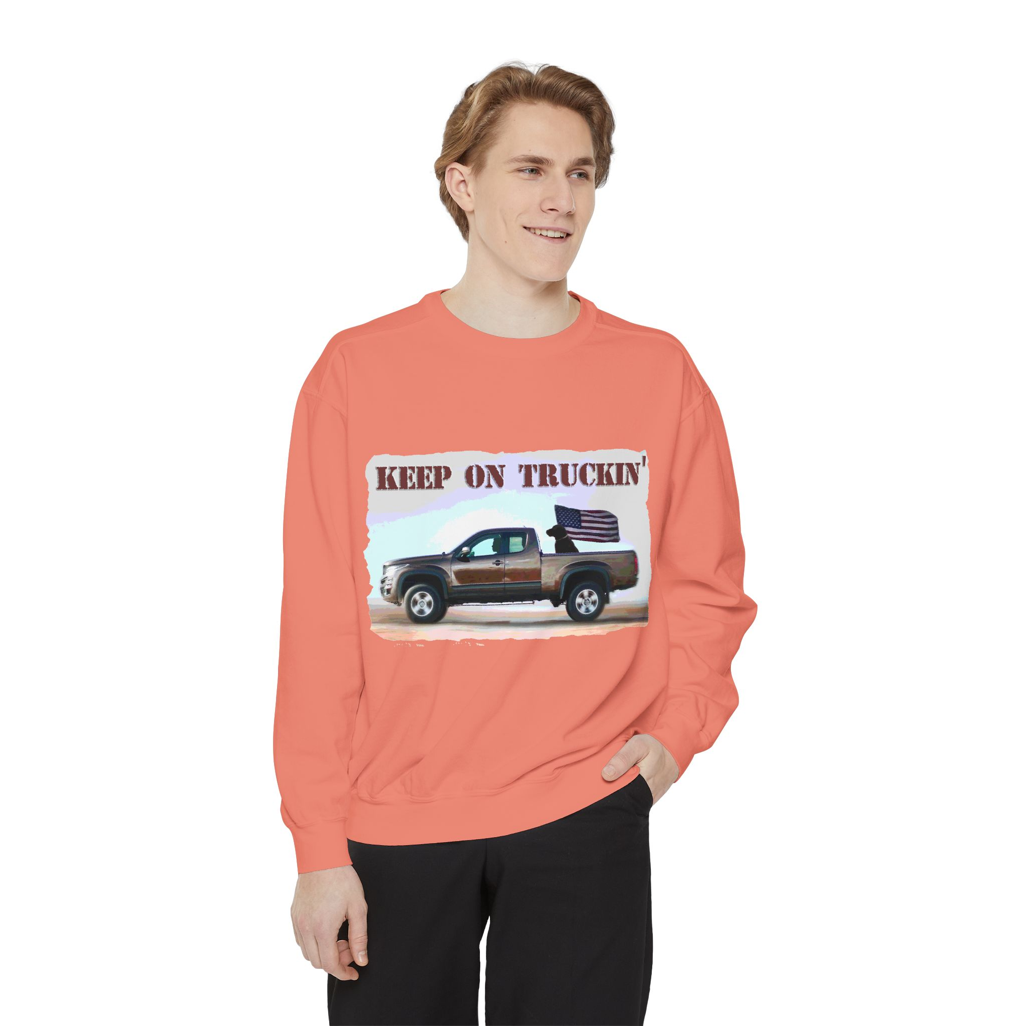 Sweatshirt Keep On Truckin' Vintage Unisex - Image 7