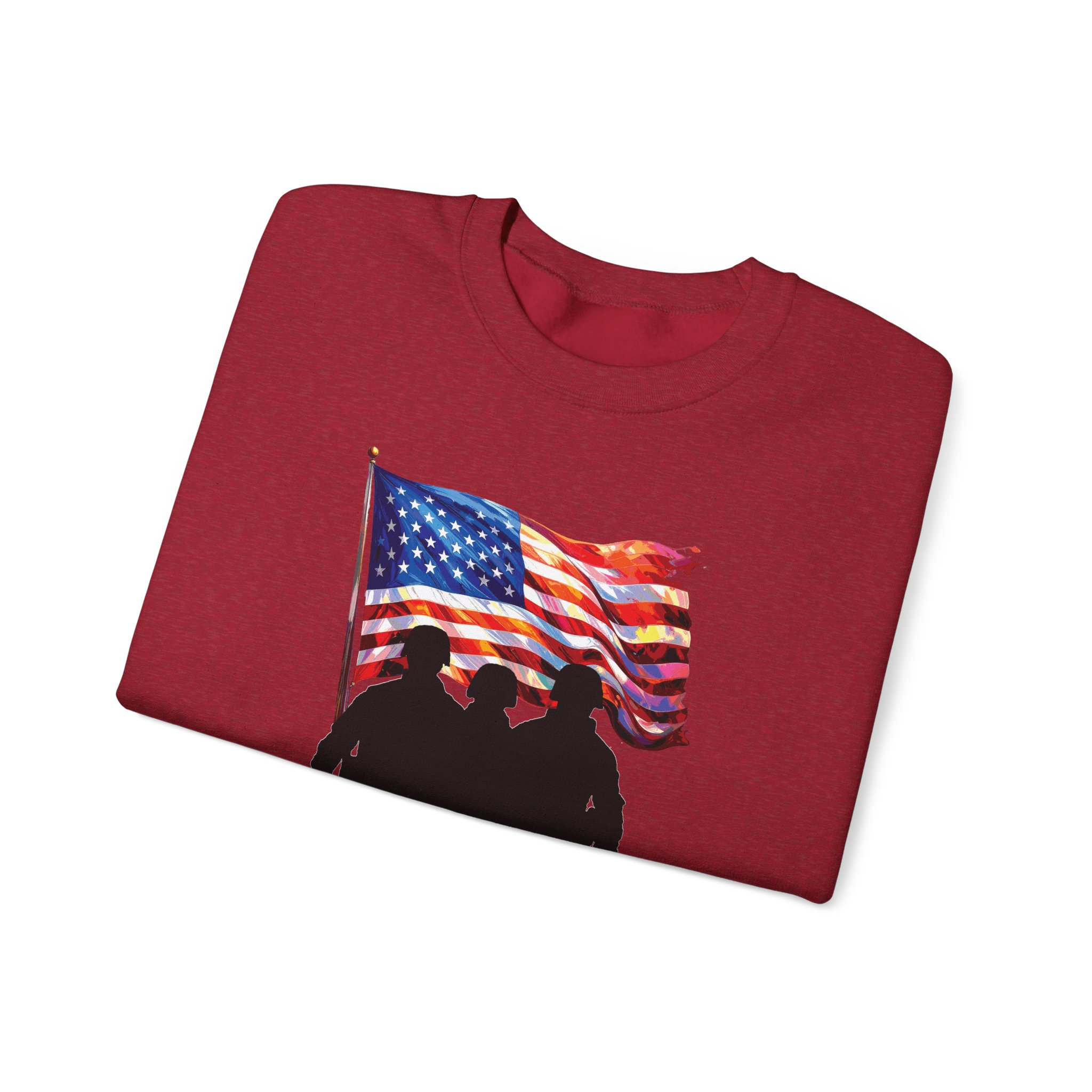 Patriotic Sweatshirt - USA Spirit, Military Appreciation - Image 47