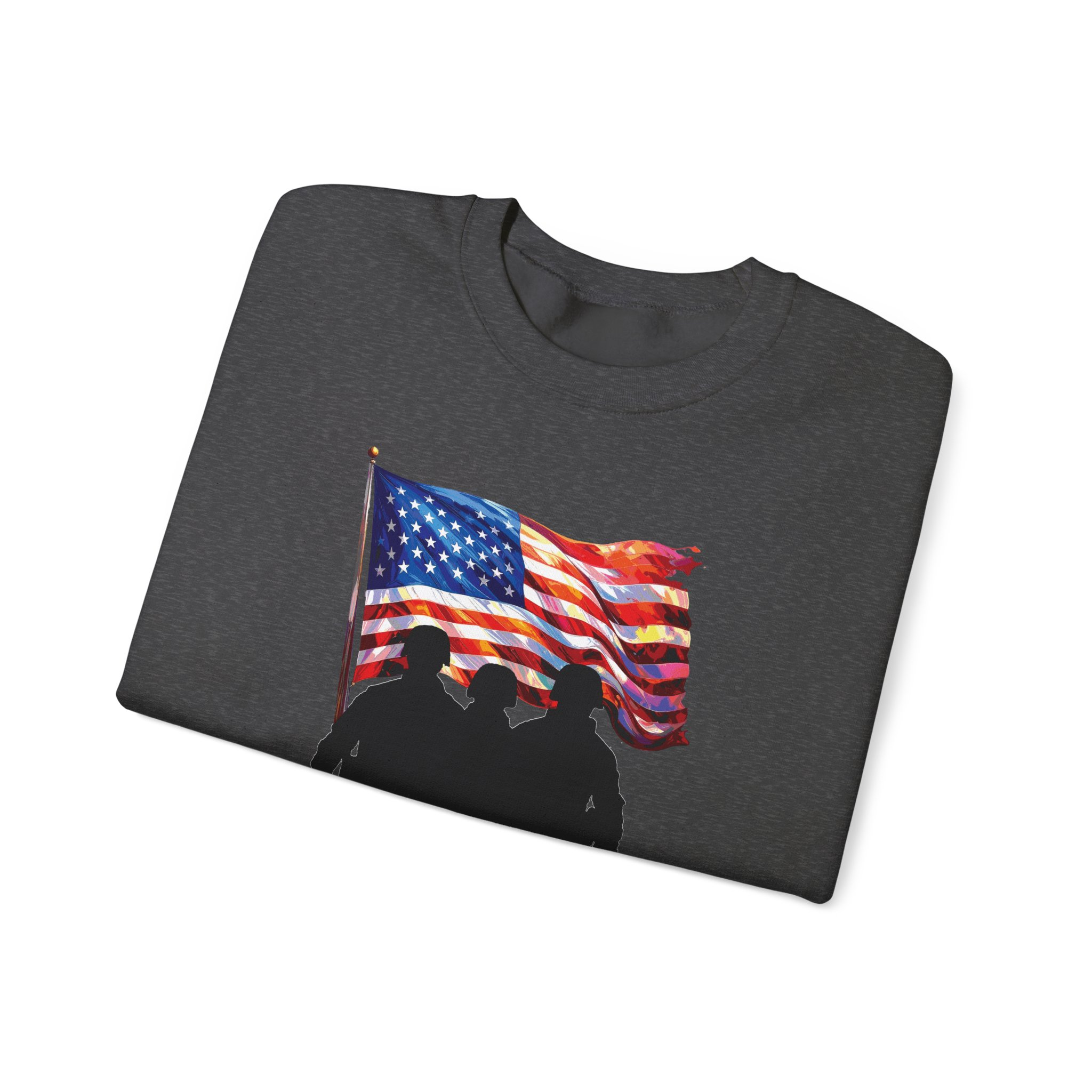 Patriotic Sweatshirt - USA Spirit, Military Appreciation - Image 31