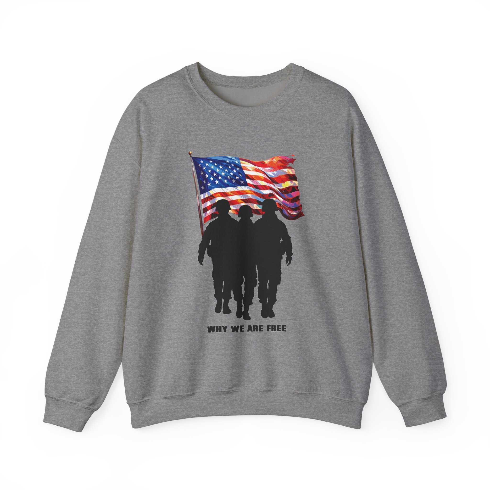 Patriotic Sweatshirt - USA Spirit, Military Appreciation - Image 25