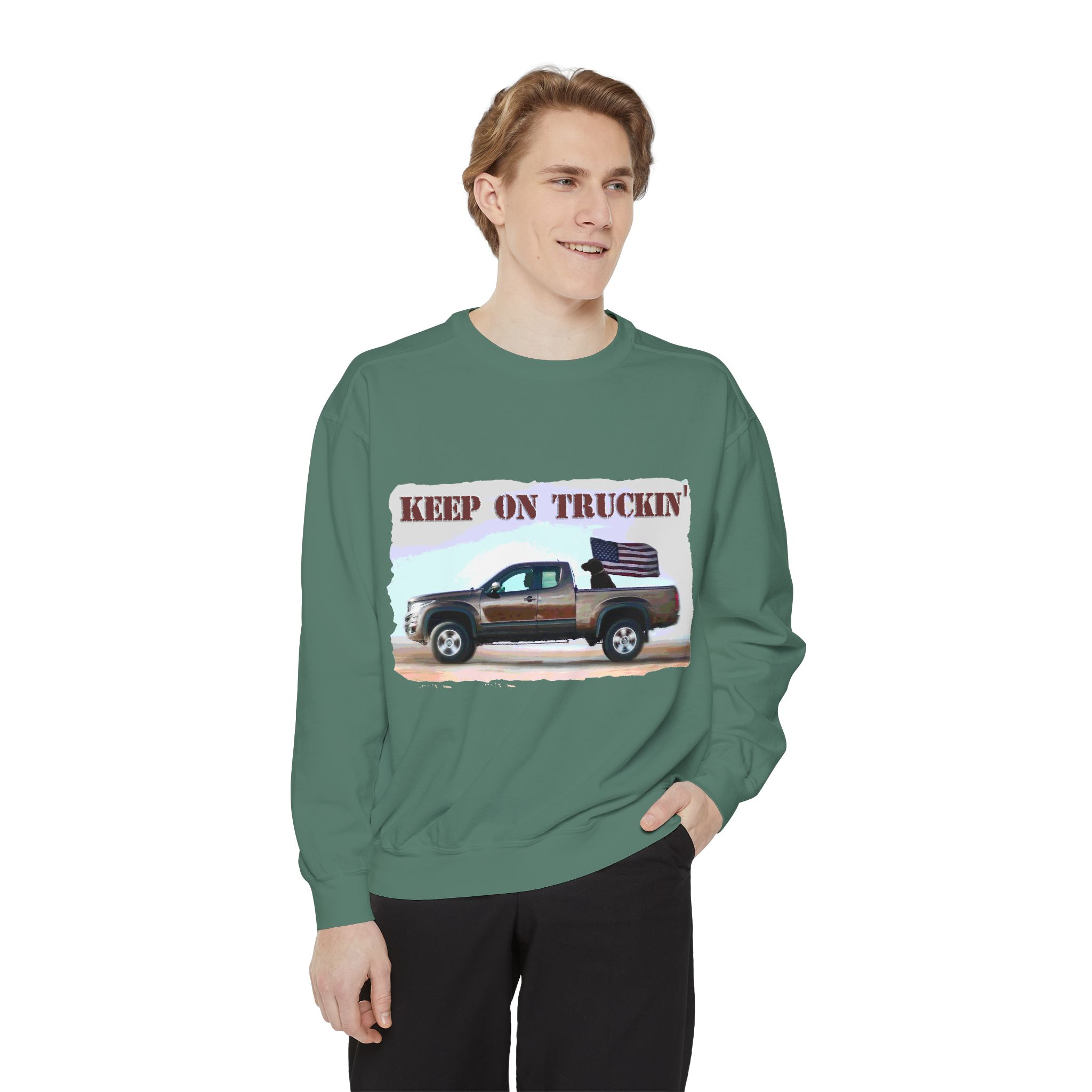 Sweatshirt Keep On Truckin' Vintage Unisex - Image 27