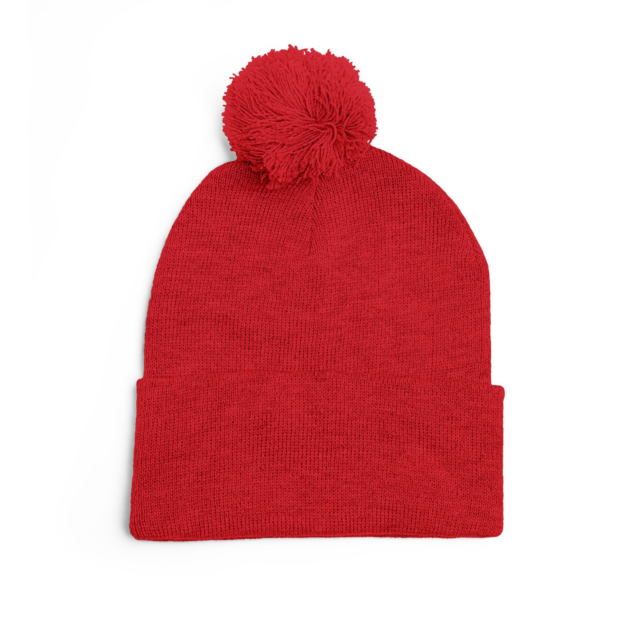 Pom-Pom Knit Cap — "No More Big Brother Stuff!" Embroidered Beanie - Image 49