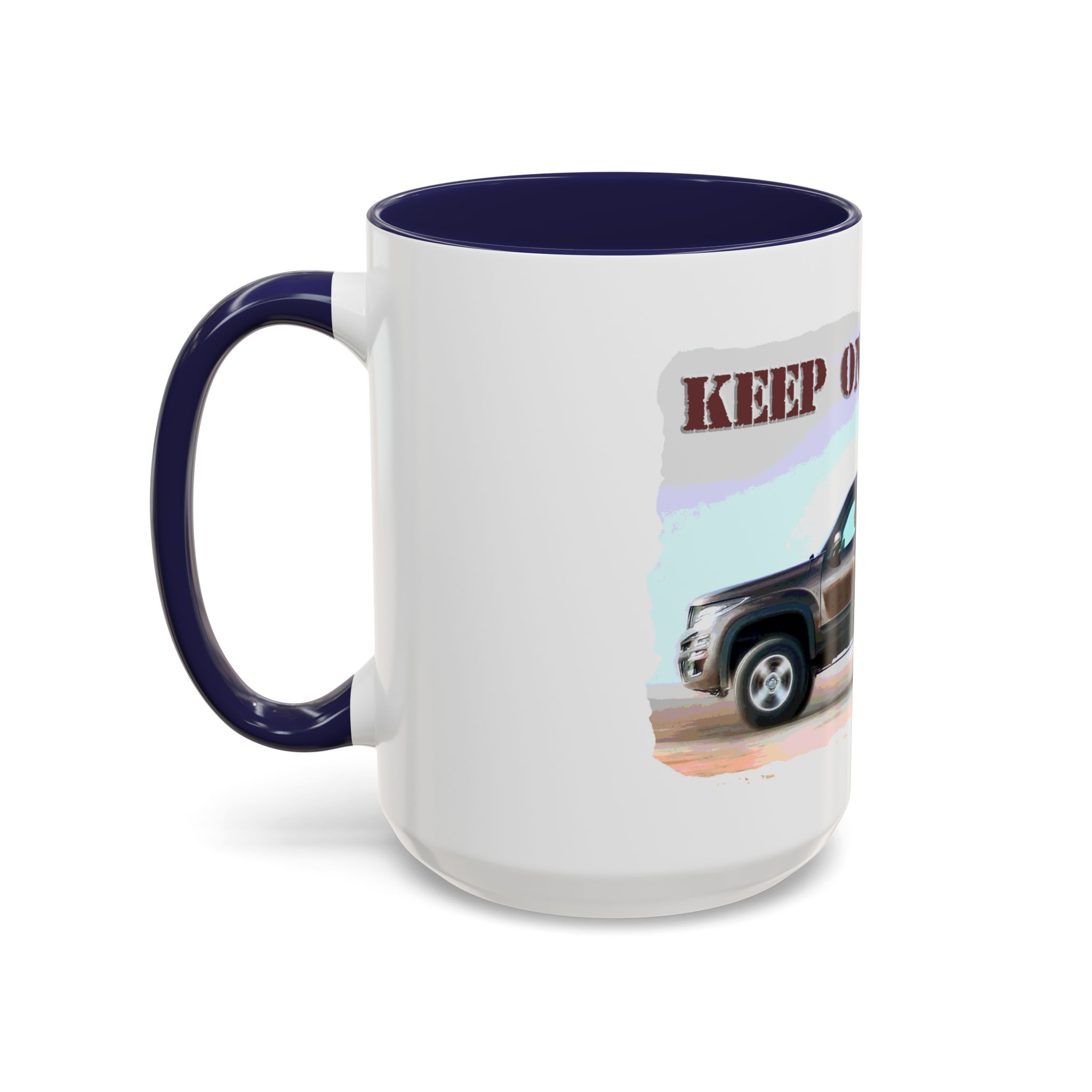Patriotic "Keep On Truckin'" Accent Coffee Mug (11/15 oz) - Image 23