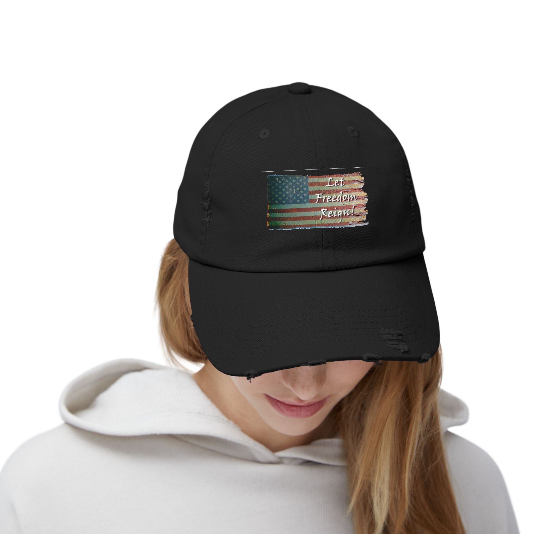 Distressed Cap — Vintage Worn-Look Baseball Hat - Image 4