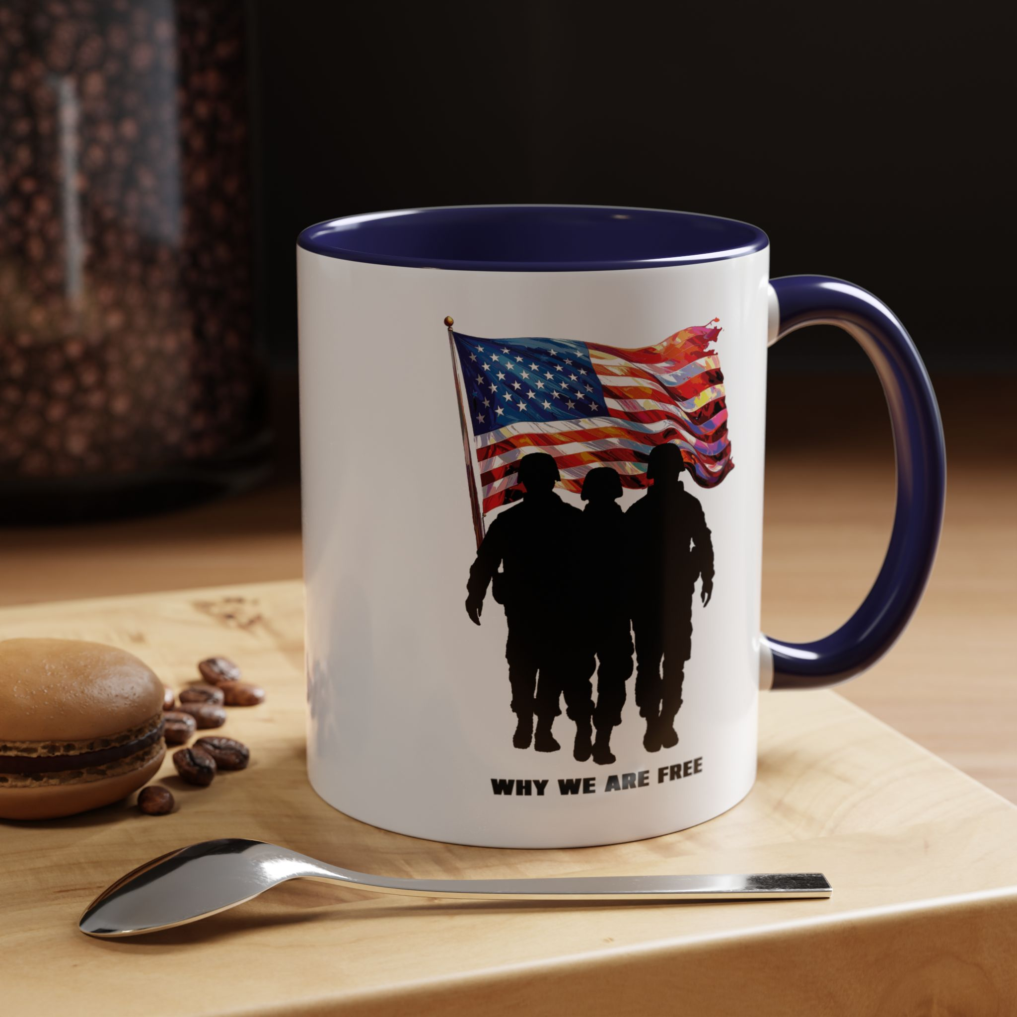 Patriotic Accent Coffee Mug — Stars & Stripes 11/15oz - Image 2