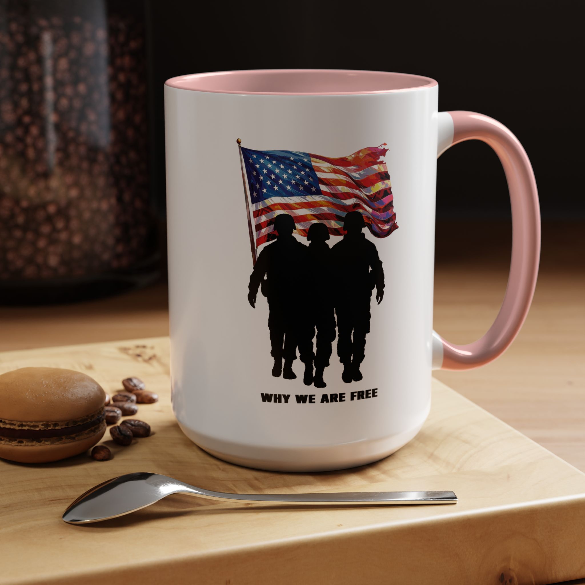 Patriotic Accent Coffee Mug — Stars & Stripes 11/15oz - Image 7