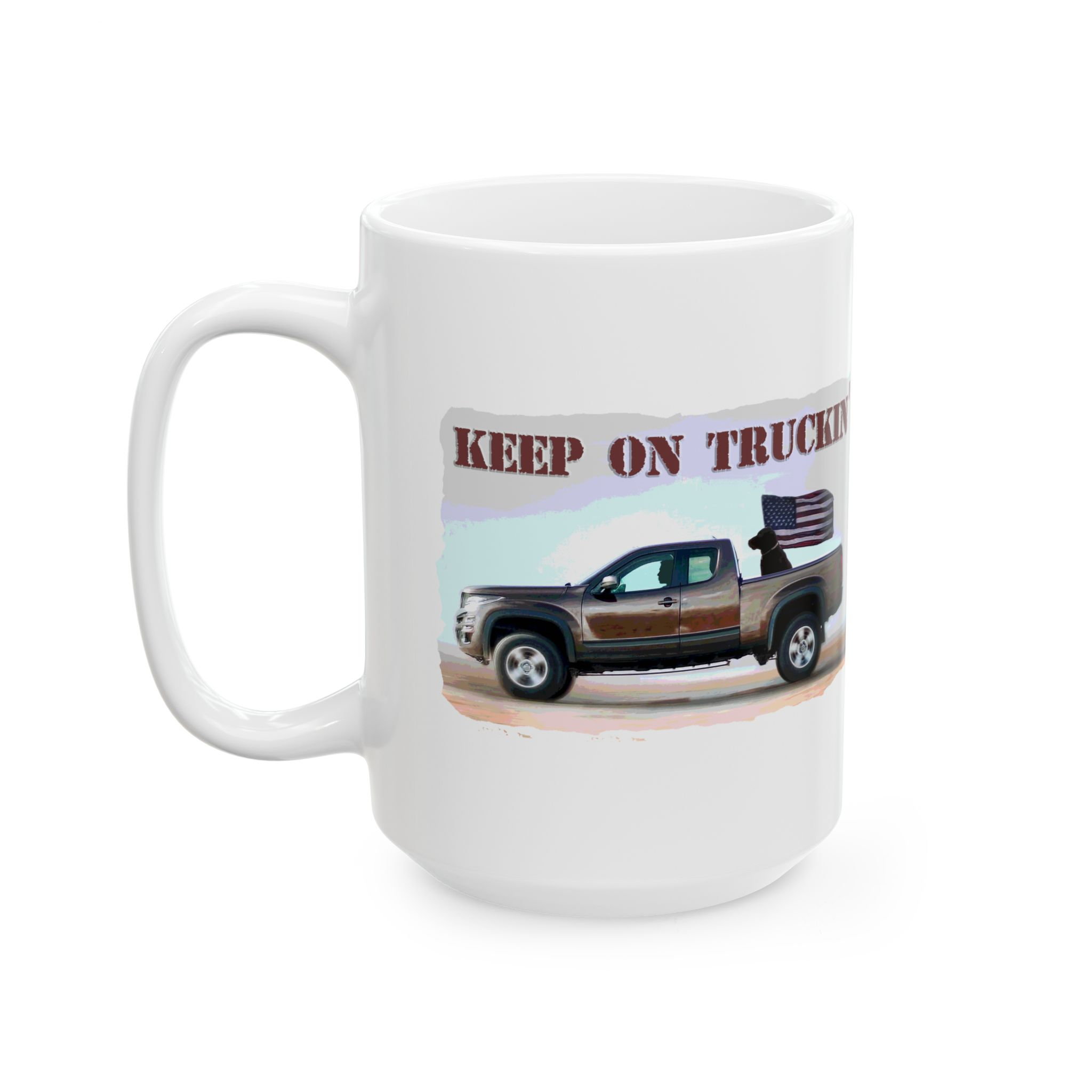 Keep On Truckin' Mug - Perfect Gift for Truck Enthusiasts - Image 2