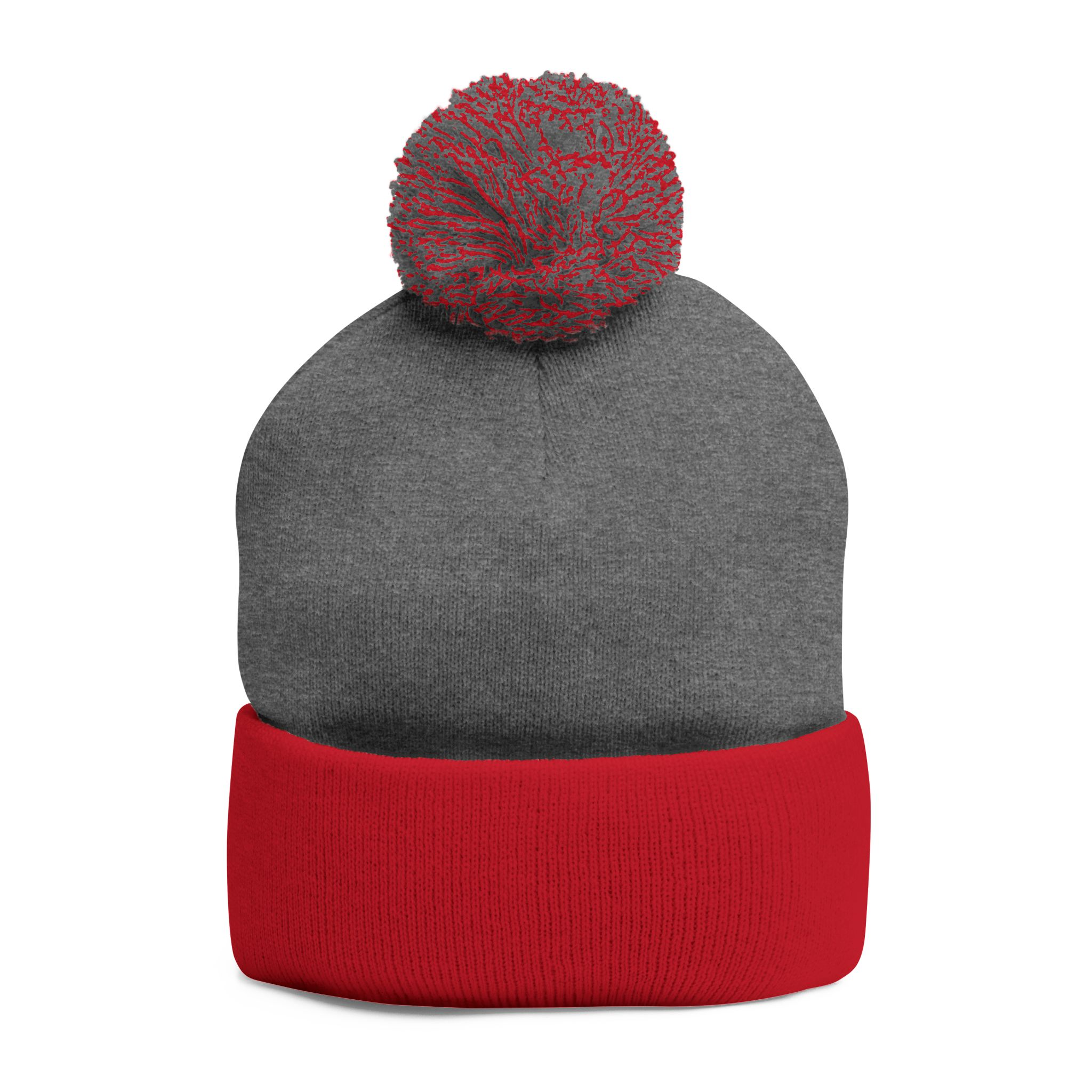 Pom-Pom Knit Cap — "No More Big Brother Stuff!" Embroidered Beanie - Image 32