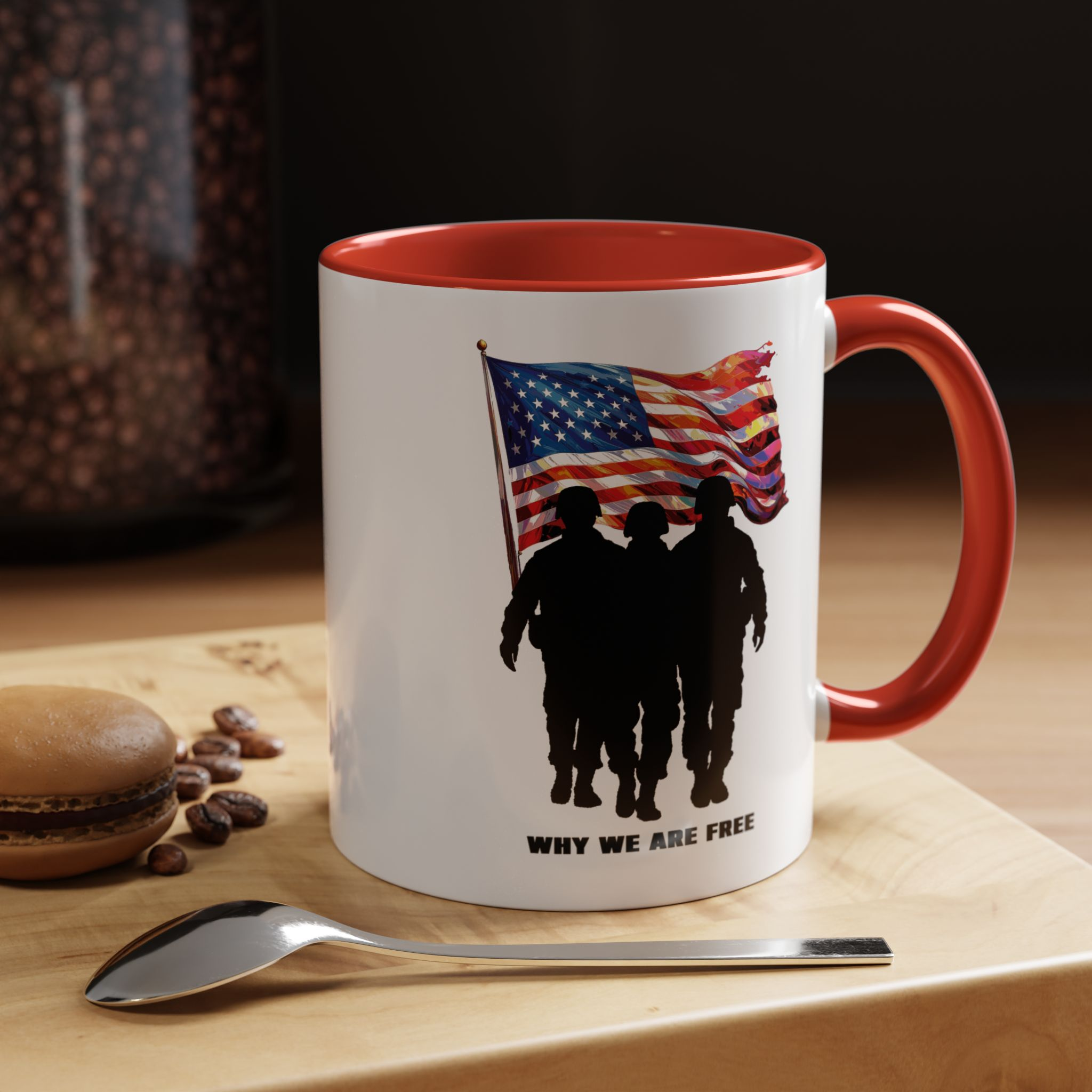 Patriotic Accent Coffee Mug — Stars & Stripes 11/15oz - Image 4