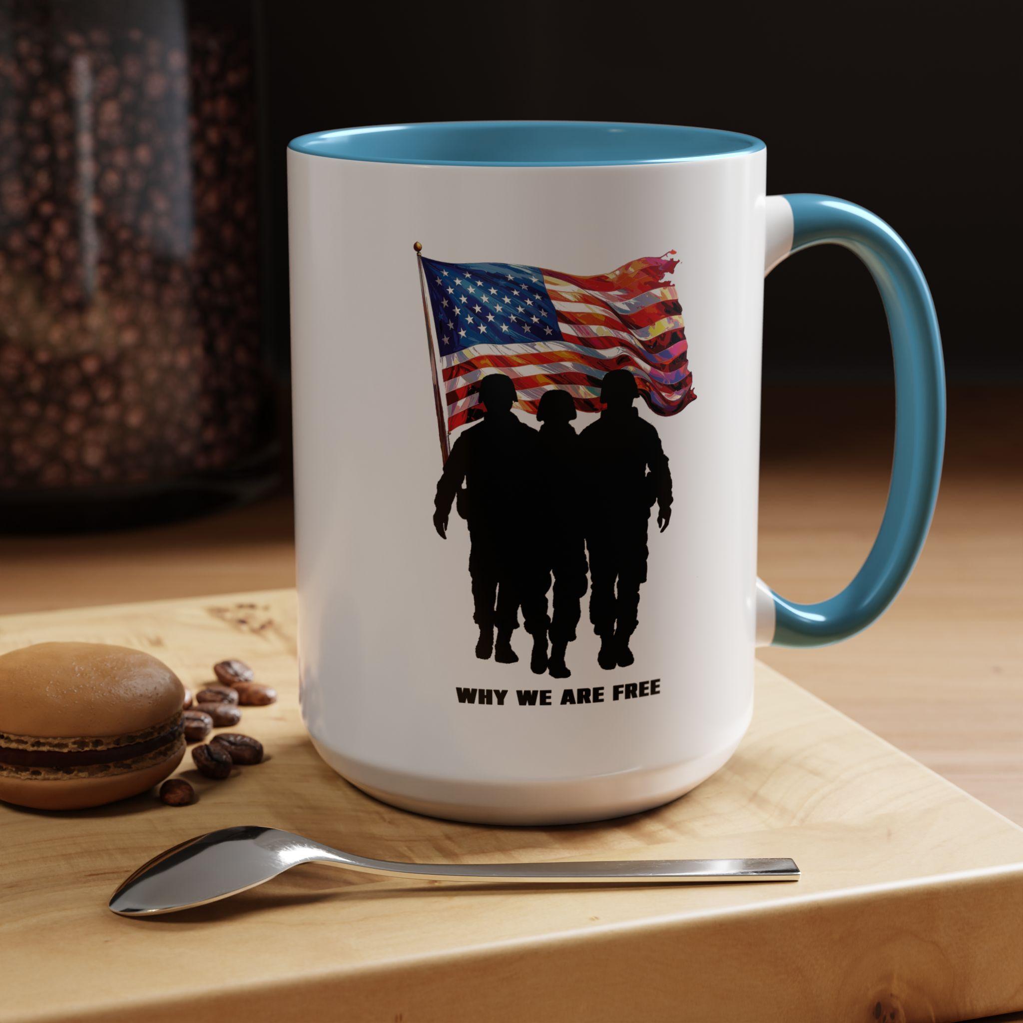 Patriotic Accent Coffee Mug — Stars & Stripes 11/15oz - Image 10