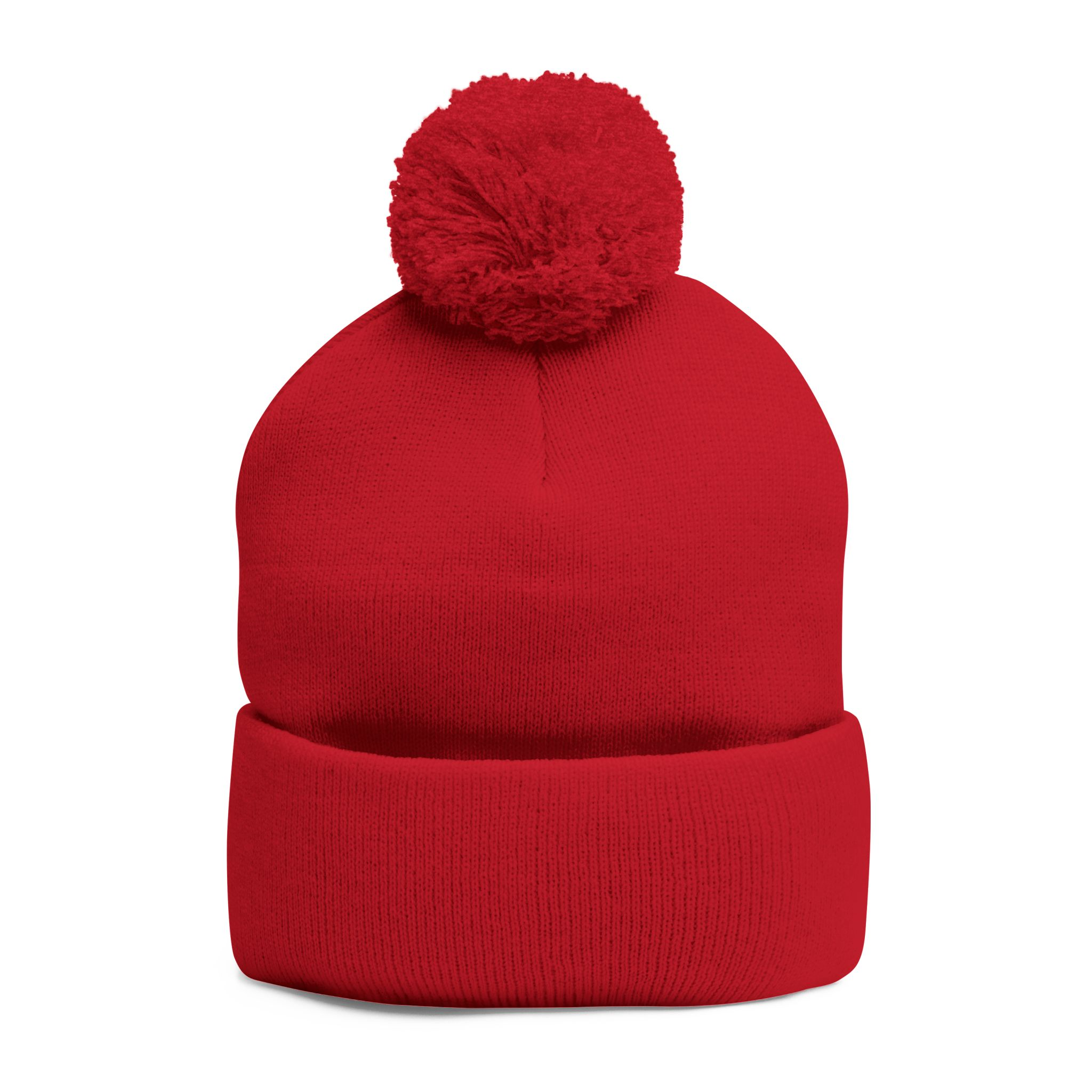 Pom-Pom Knit Cap — "No More Big Brother Stuff!" Embroidered Beanie - Image 47