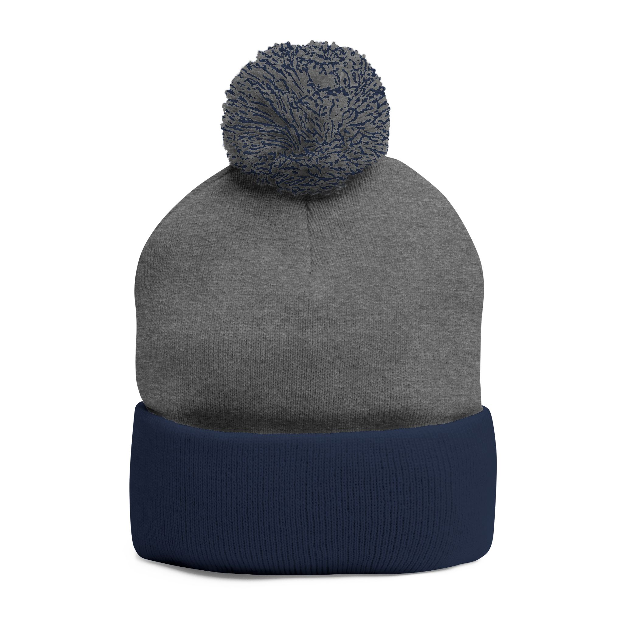 Pom-Pom Knit Cap — "No More Big Brother Stuff!" Embroidered Beanie - Image 27