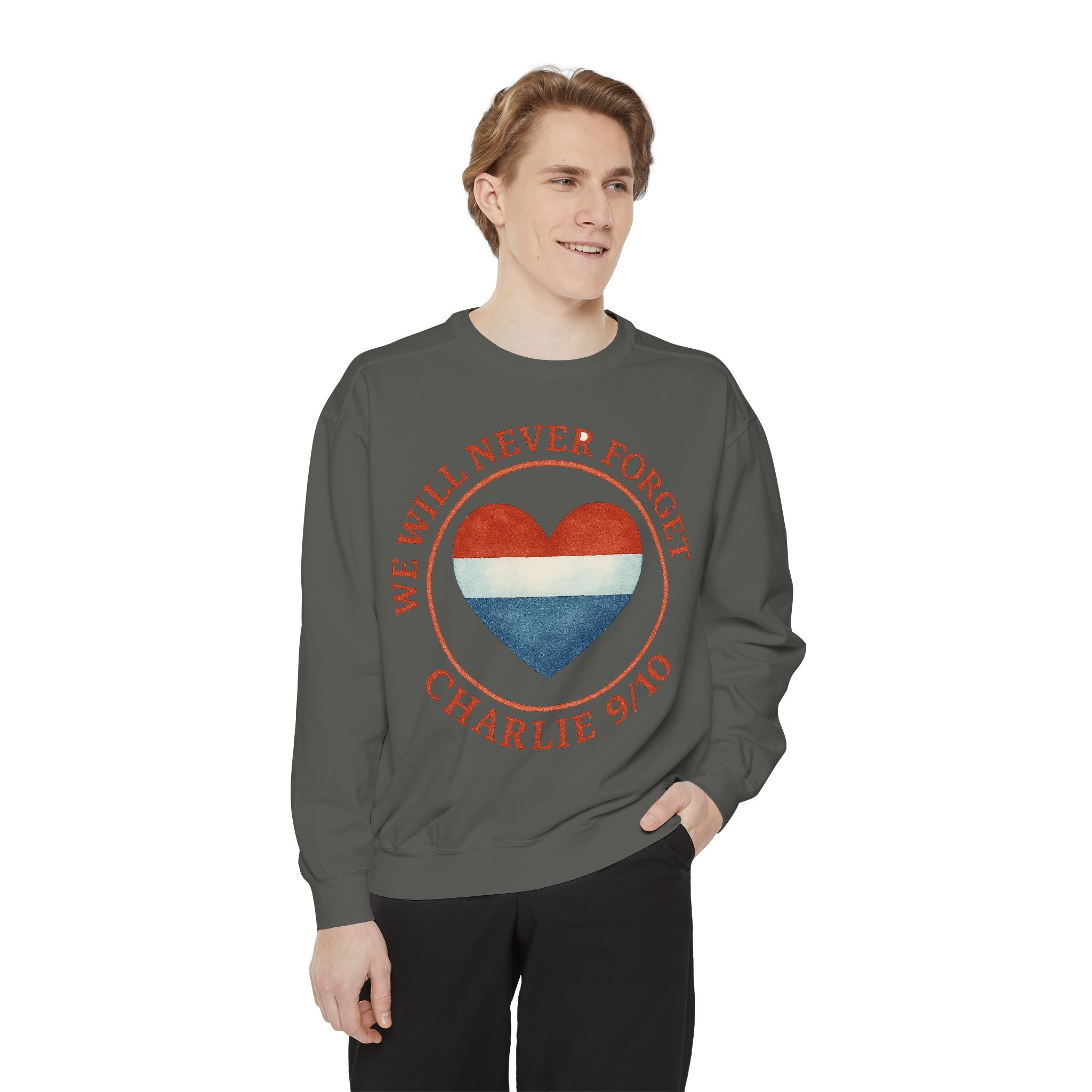Sweatshirt - Never Forget Charlie Kirk Patriotic Tribute - Image 15