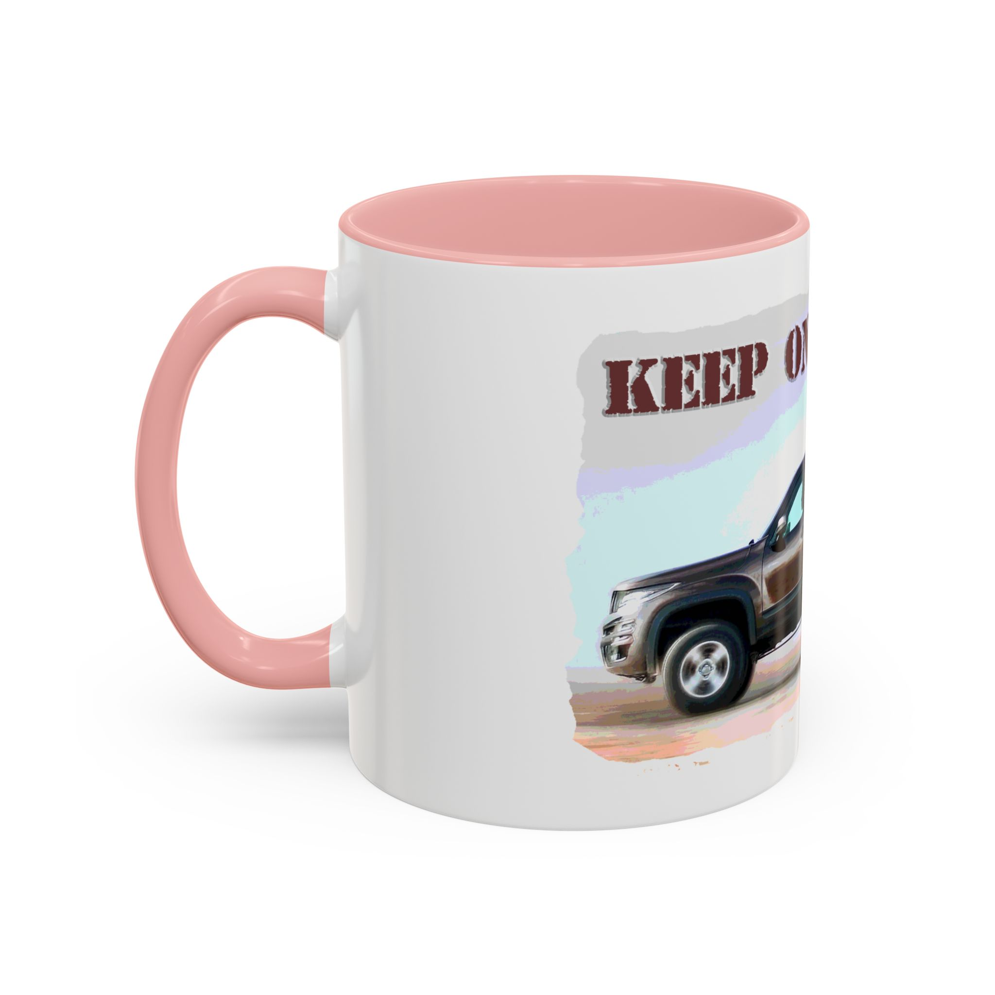 Patriotic "Keep On Truckin'" Accent Coffee Mug (11/15 oz) - Image 11