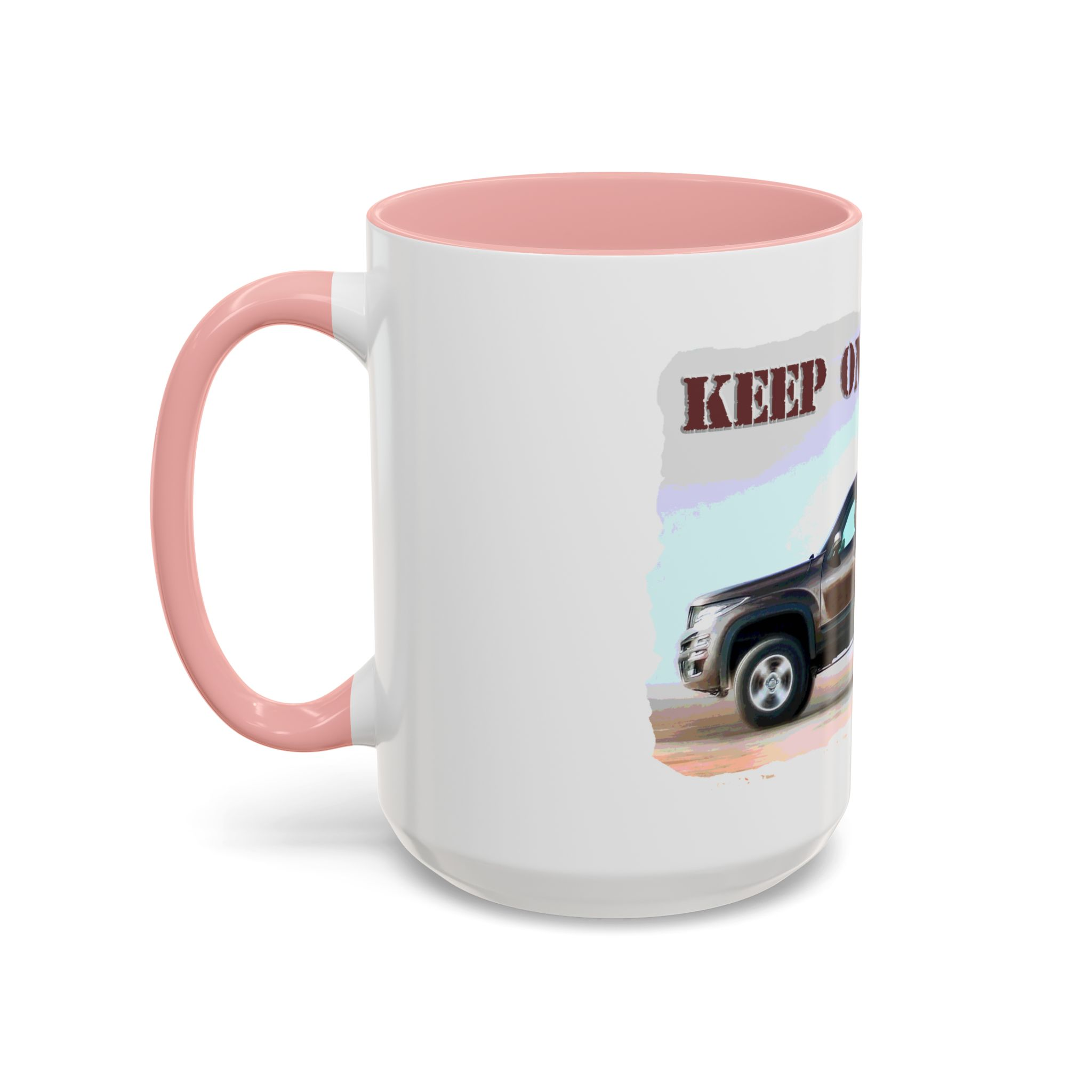 Patriotic "Keep On Truckin'" Accent Coffee Mug (11/15 oz) - Image 27