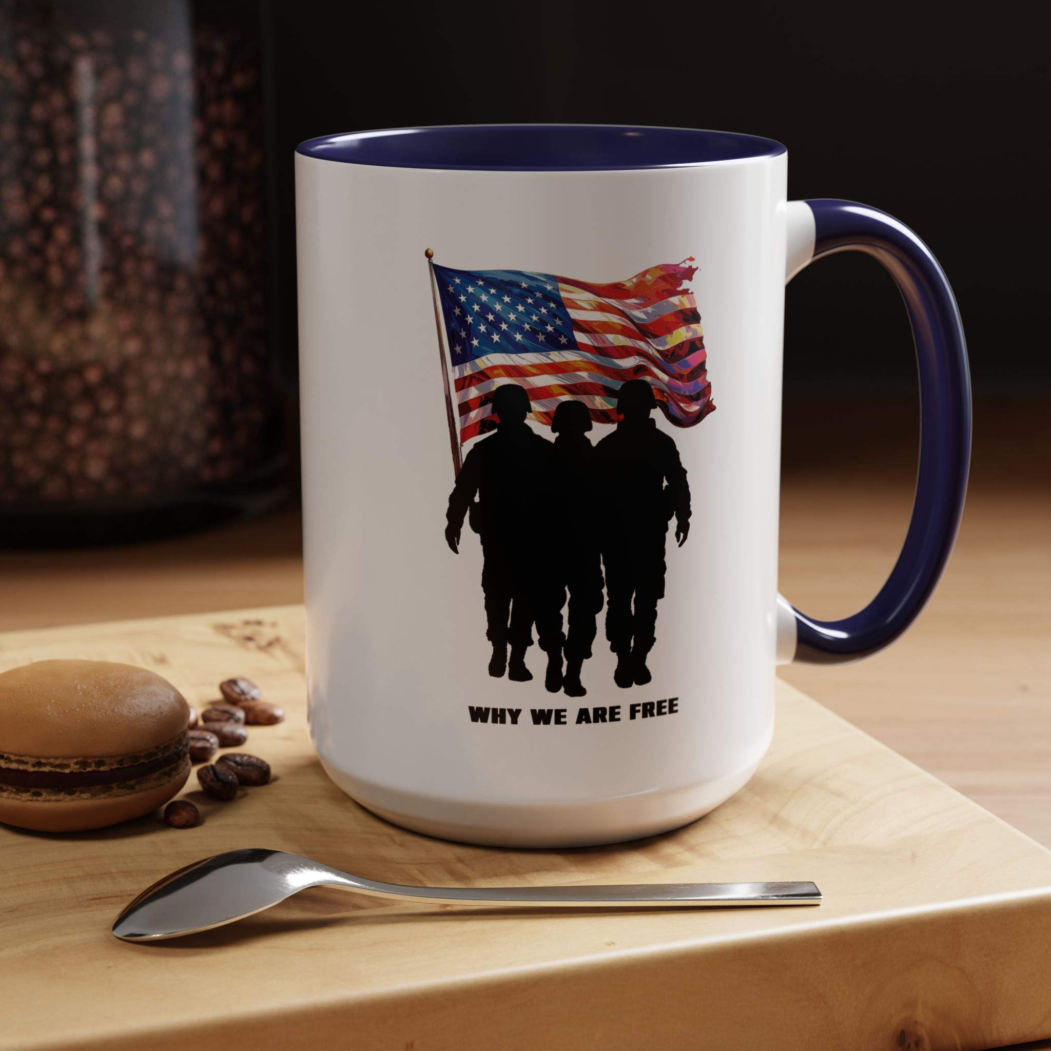 Patriotic Accent Coffee Mug — Stars & Stripes 11/15oz - Image 6