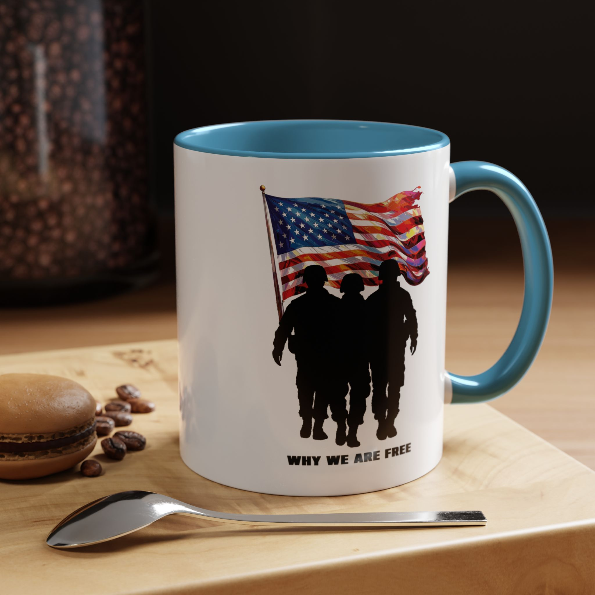 Patriotic Accent Coffee Mug — Stars & Stripes 11/15oz - Image 9