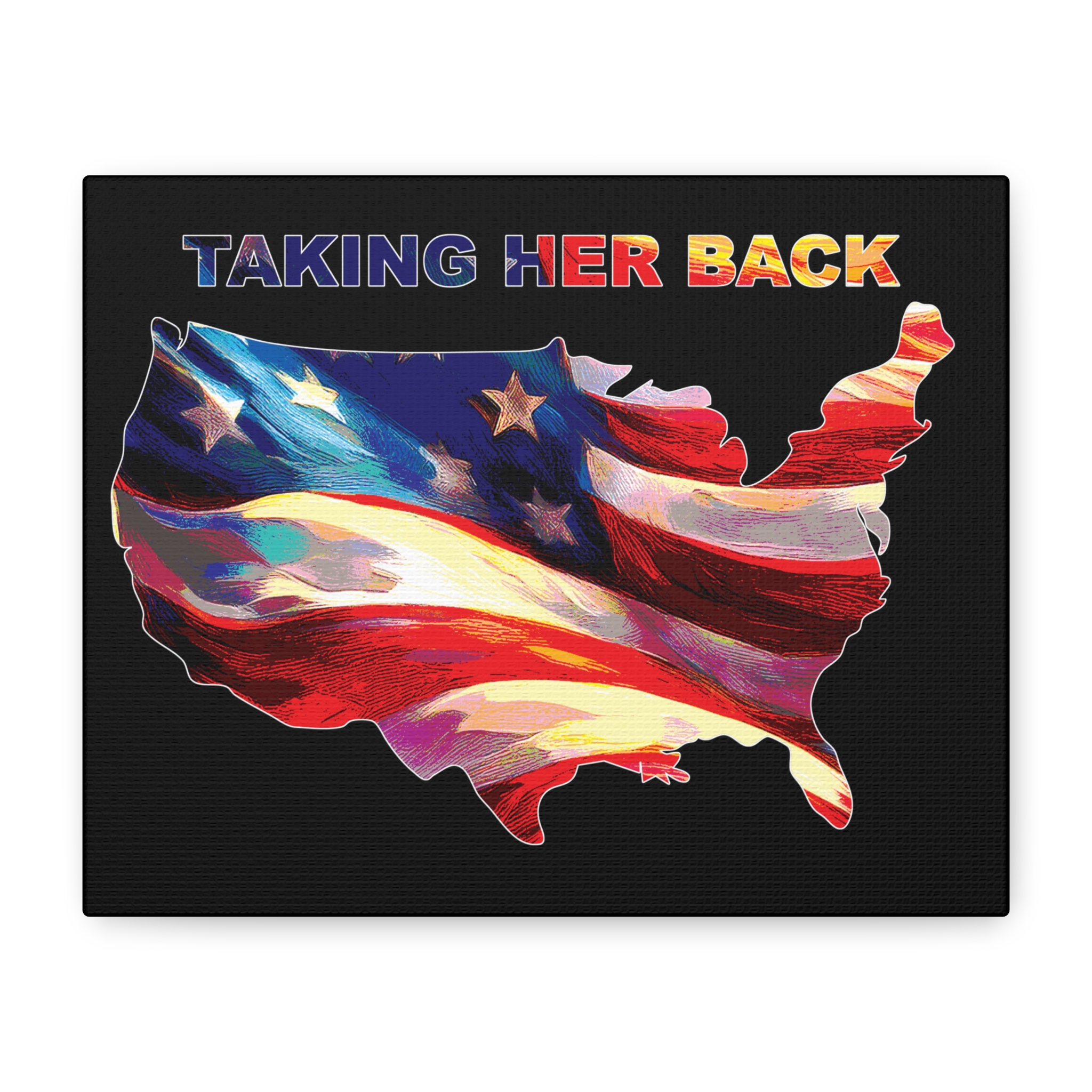 Canvas Print - 'Keep America Alive' Patriotic Home Decor