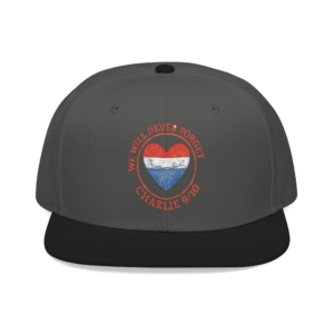 Snapback Cap Never Forget Charlie Kirk Embroidery