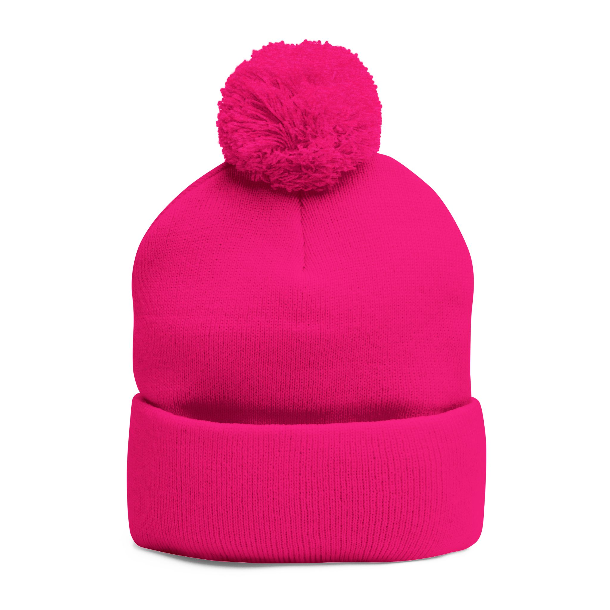 Pom-Pom Knit Cap — "No More Big Brother Stuff!" Embroidered Beanie - Image 42