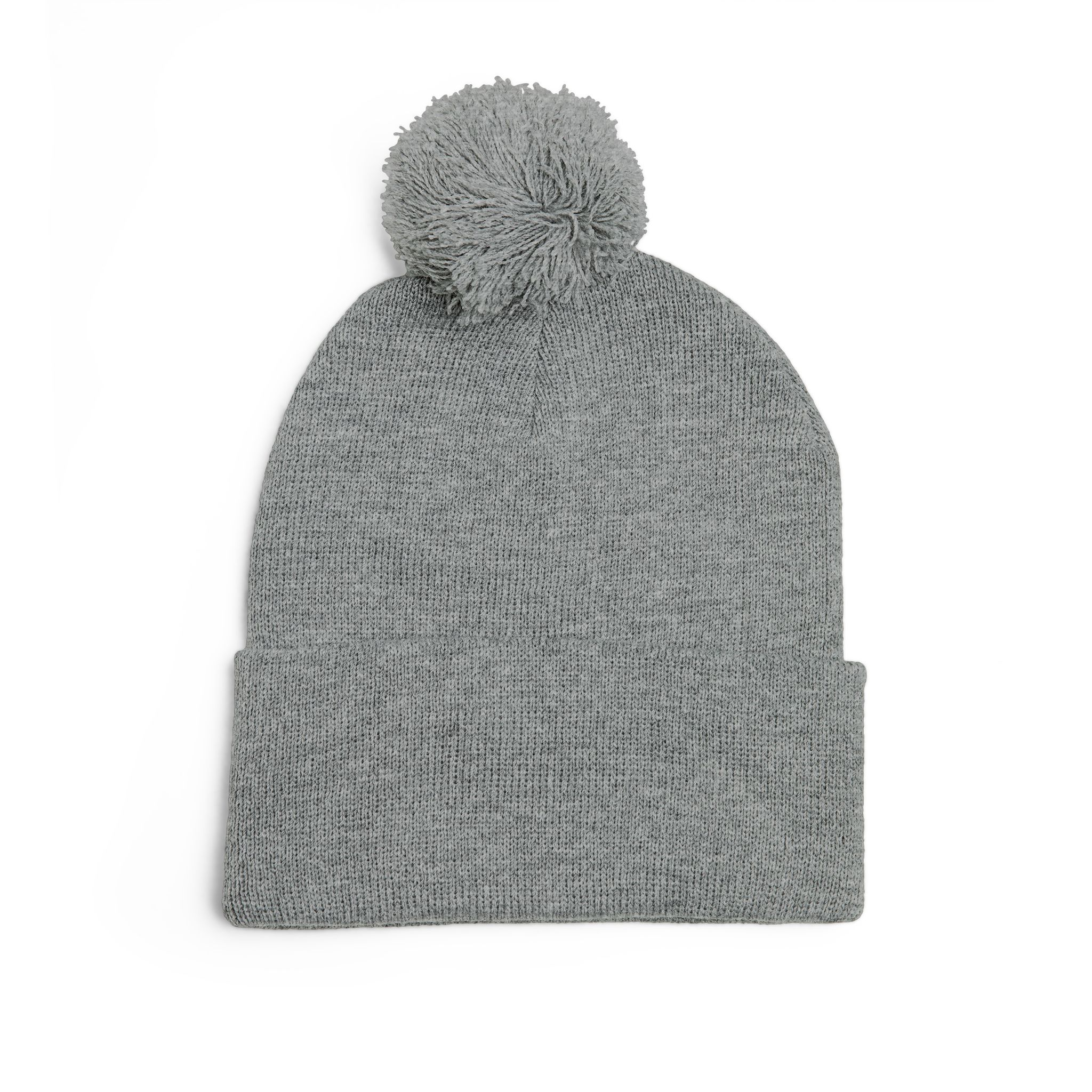 Pom-Pom Knit Cap — "No More Big Brother Stuff!" Embroidered Beanie - Image 4