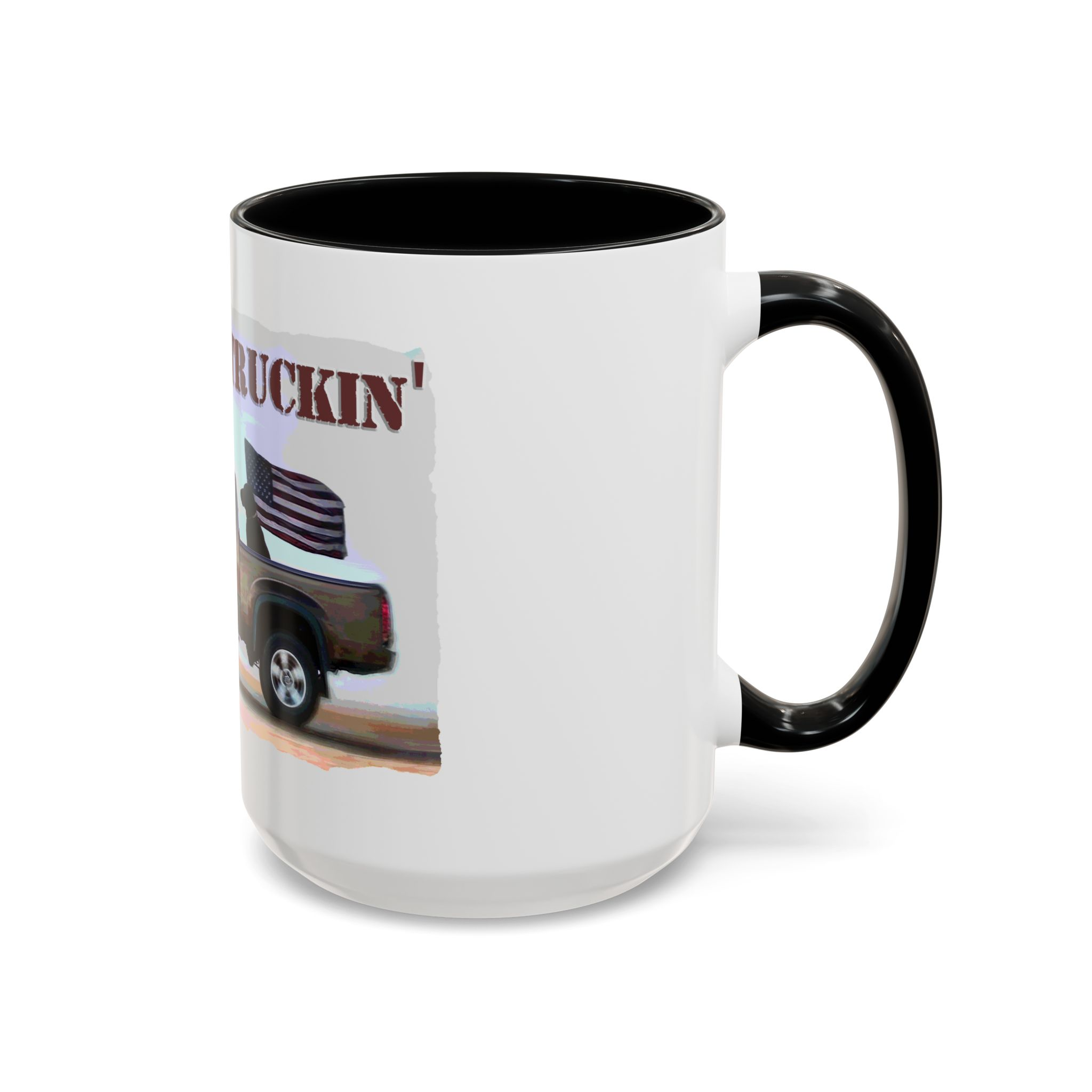 Patriotic "Keep On Truckin'" Accent Coffee Mug (11/15 oz) - Image 18