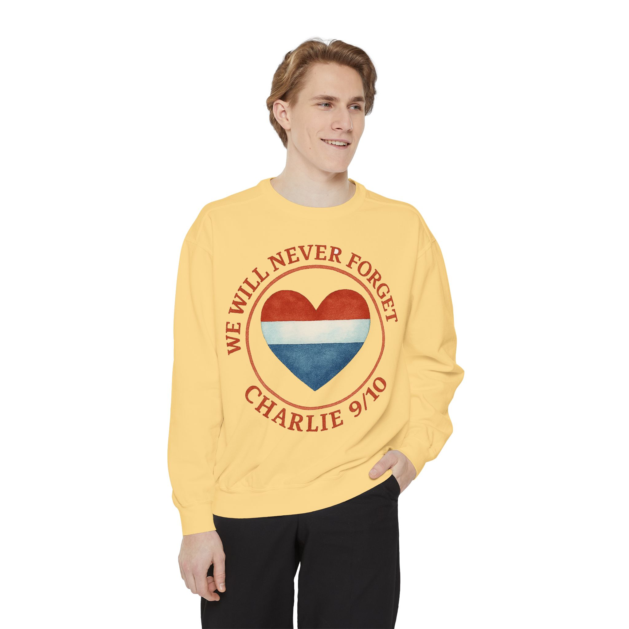 Sweatshirt - Never Forget Charlie Kirk Patriotic Tribute - Image 11