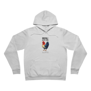 Rooster Farmhouse Hoodie – "Rise & Shine" Rustic Chicken Pullover