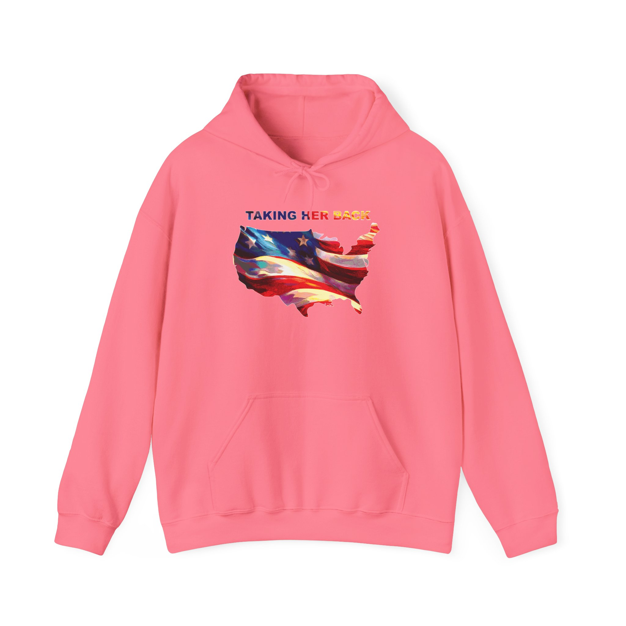 Patriotic Hooded Sweatshirt: Taking Her Back, Unisex Hoodie, American Pride Pullover, Casual Streetwear, Gift for Freedom Lovers - Image 41