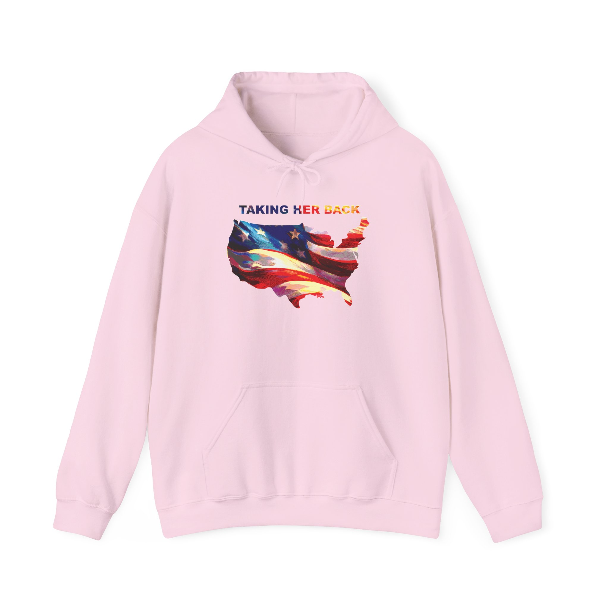 Patriotic Hooded Sweatshirt: Taking Her Back, Unisex Hoodie, American Pride Pullover, Casual Streetwear, Gift for Freedom Lovers - Image 37