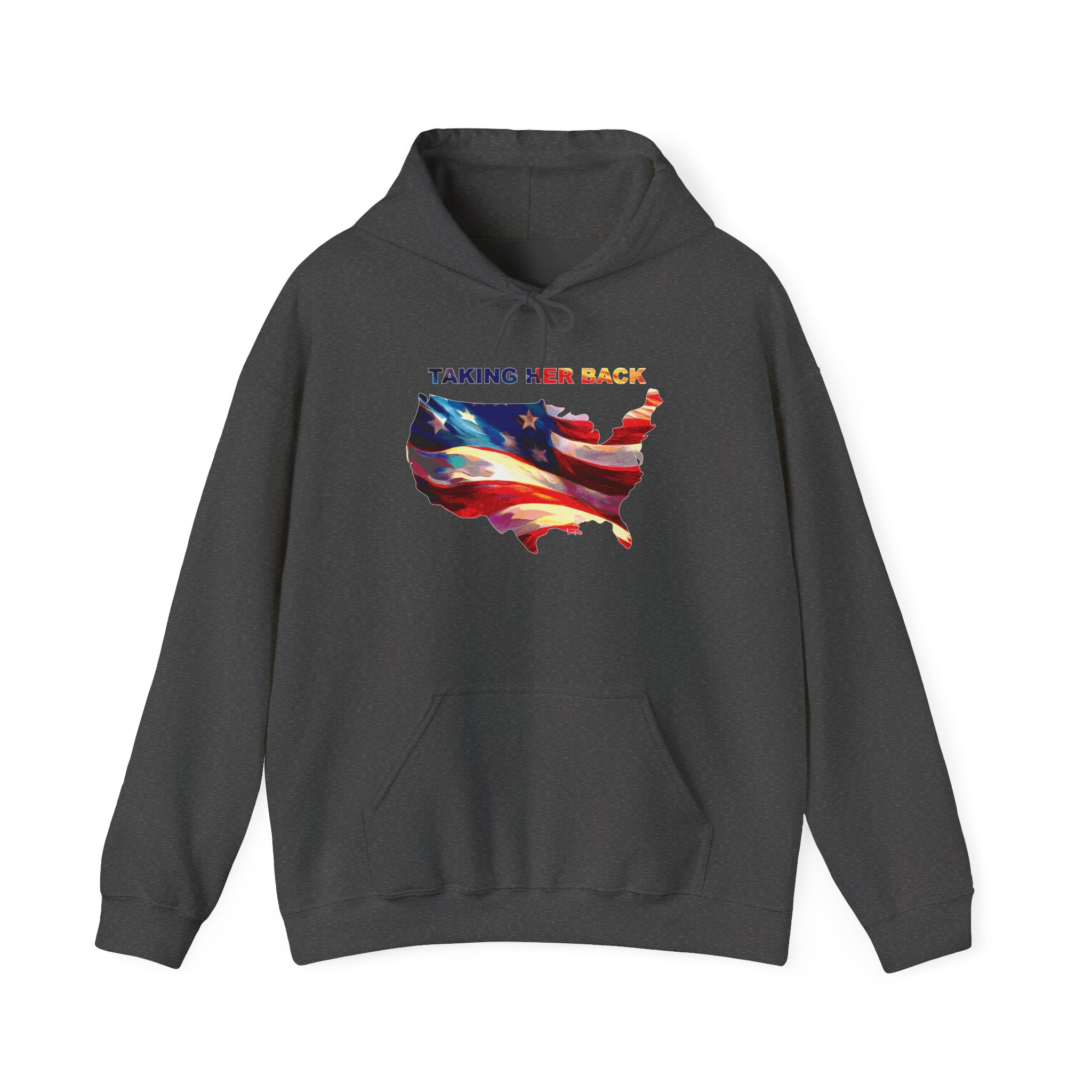 Patriotic Hooded Sweatshirt: Taking Her Back, Unisex Hoodie, American Pride Pullover, Casual Streetwear, Gift for Freedom Lovers - Image 29