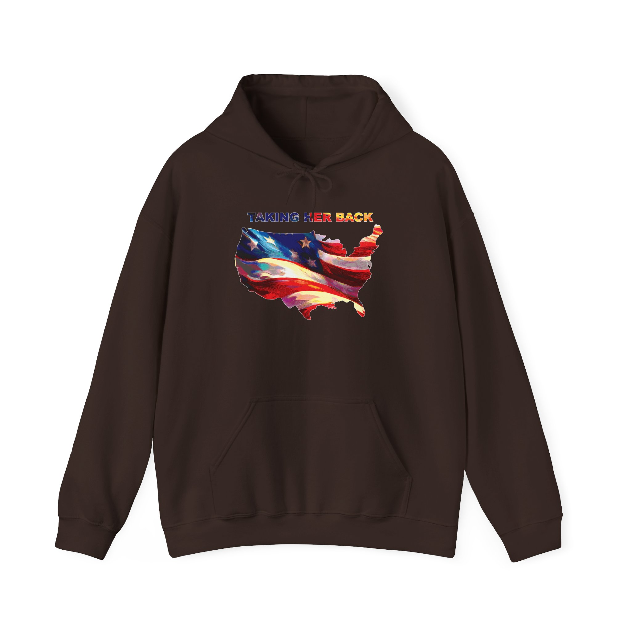 Patriotic Hooded Sweatshirt: Taking Her Back, Unisex Hoodie, American Pride Pullover, Casual Streetwear, Gift for Freedom Lovers - Image 21