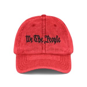 We The People Vintage Cap | Embroidered Patriotic Dad Hat