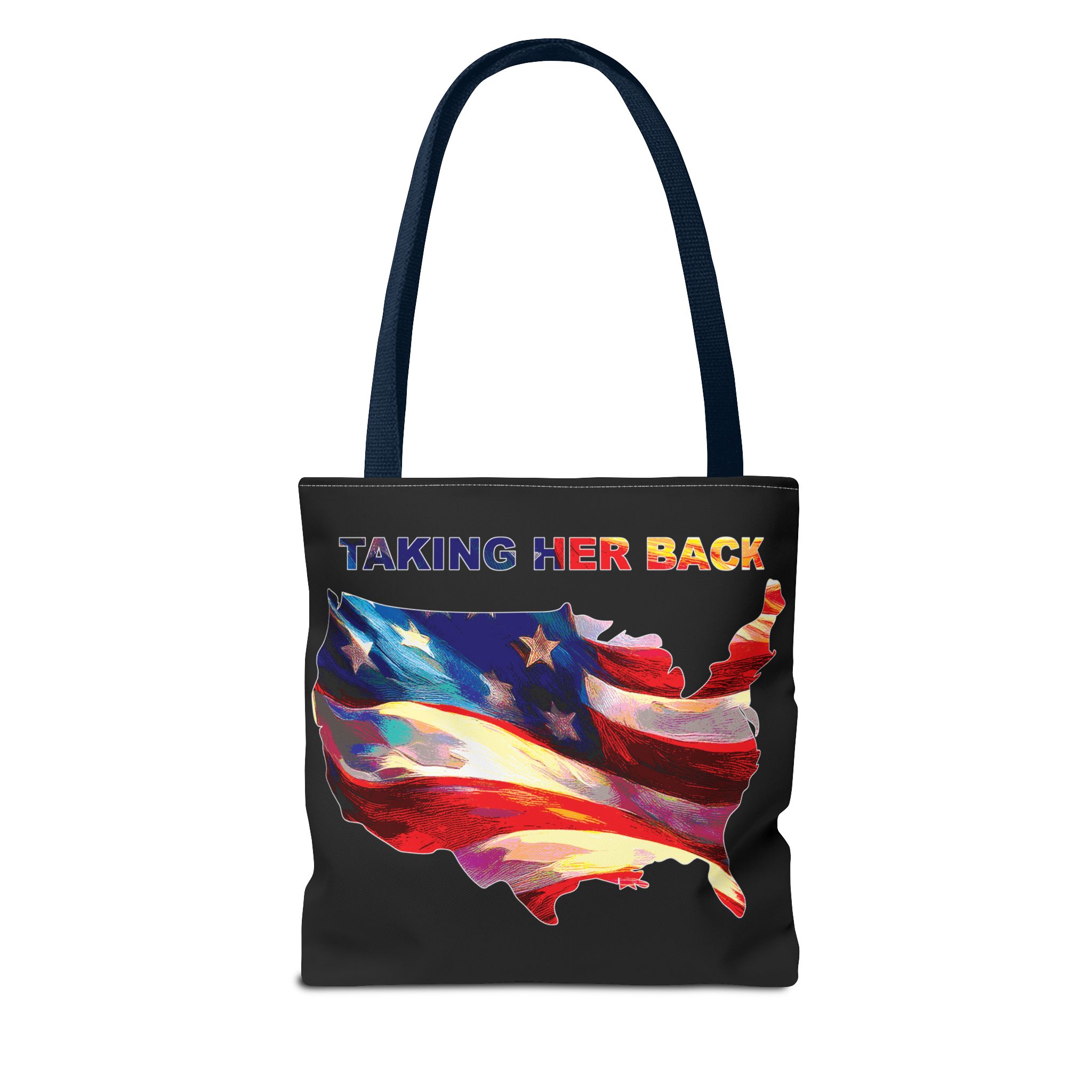 Patriotic Tote Bag - 'Taking Her Back' Design for Fourth of July and Veterans Day - Image 50